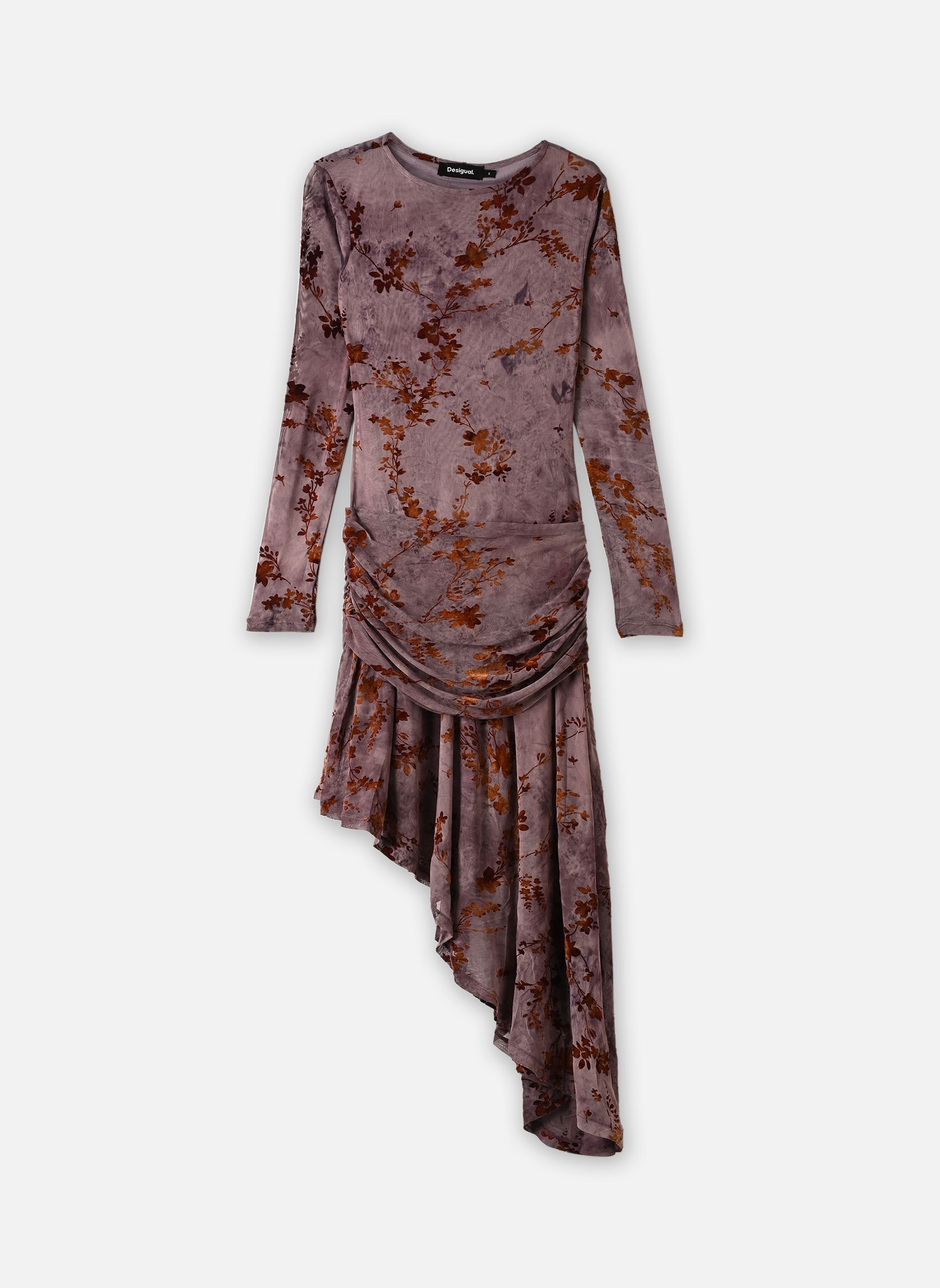 Jurken Dress Oporto dames paars Desigual Jurken Dress Oporto dames paars BORGOÑA CLARO
