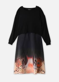 Lange Kleider Dress Pointillism damen schwarz