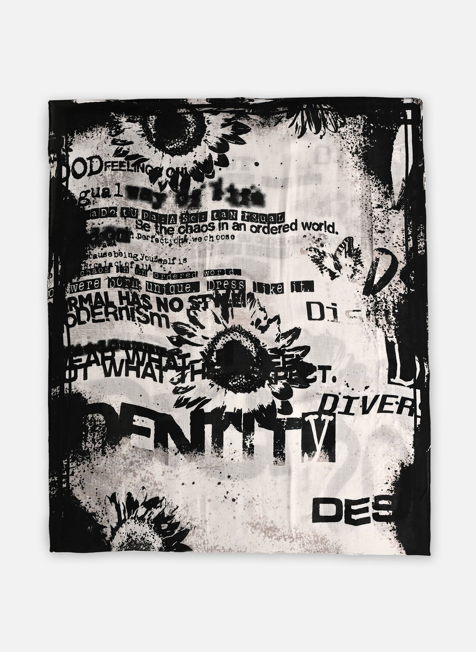 Foulards Foulard Lettering femme blanc Desigual Foulards Foulard Lettering femme blanc BEIGE CRUDE