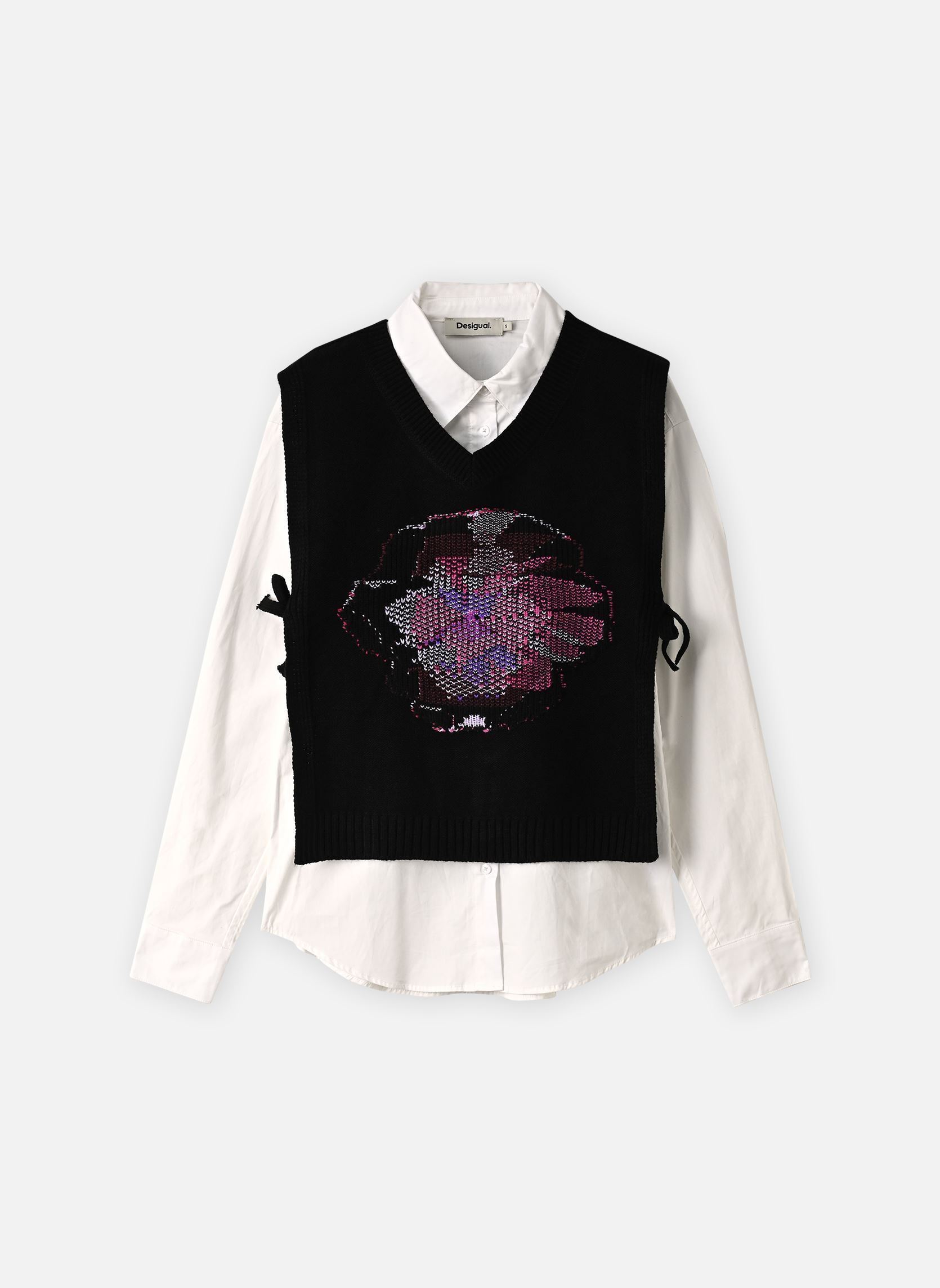 Hemden Shirt Hib damen mehrfarbig Desigual Hemden Shirt Hib damen mehrfarbig WHITE