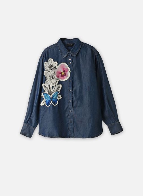 Desigual Hemden Shirt Po damen blau