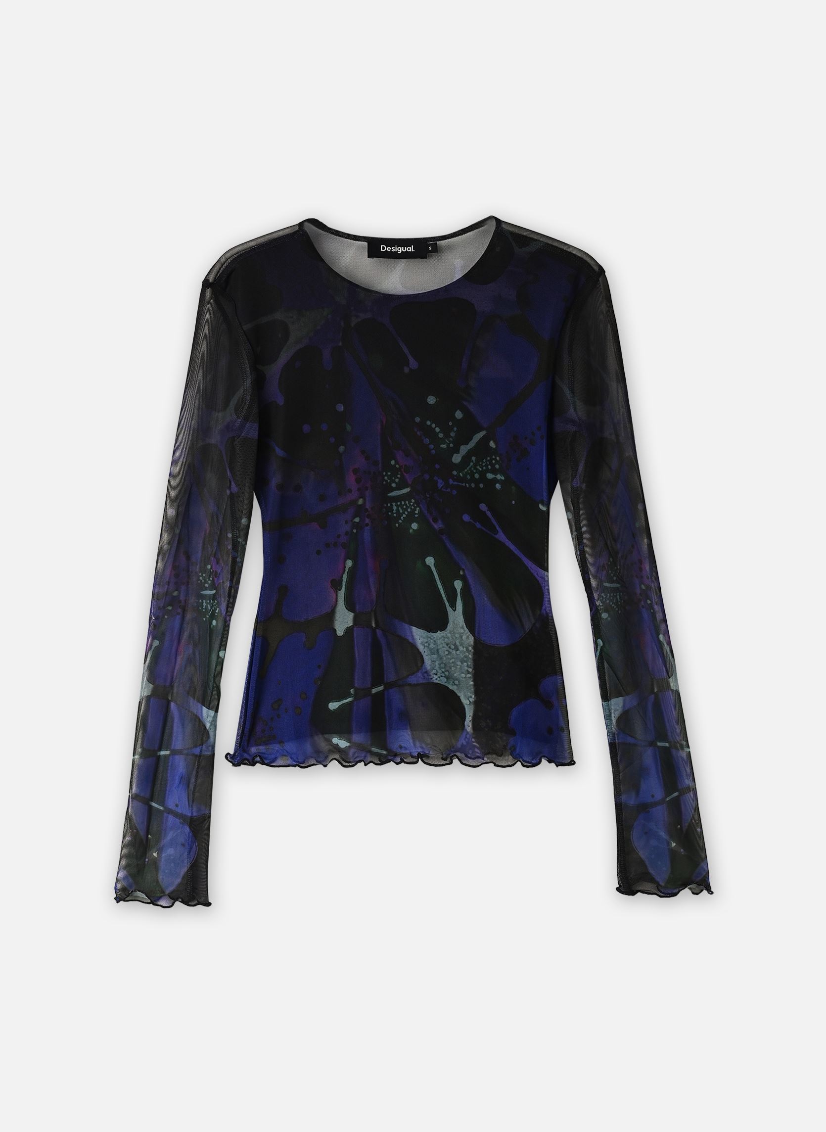Tee-shirts Ts Dots Leaf Lacroix femme violet Desigual Tee-shirts Ts Dots Leaf Lacroix femme violet ULTRA BLUE