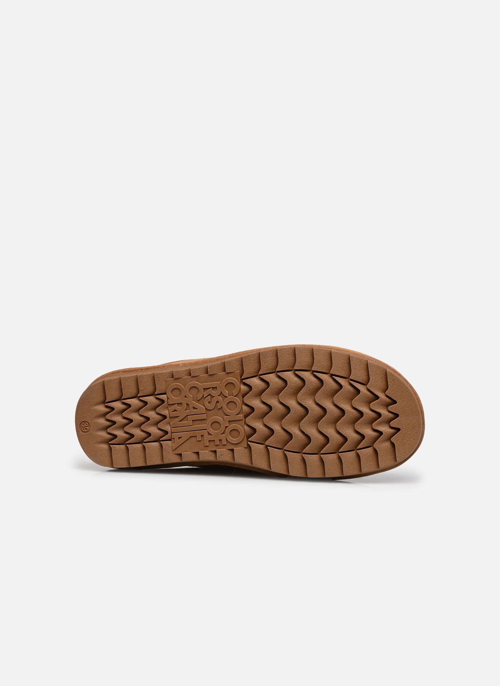 Pantoletten Cow suede sabot damen braun Colors of California Pantoletten Cow suede sabot damen braun TAN