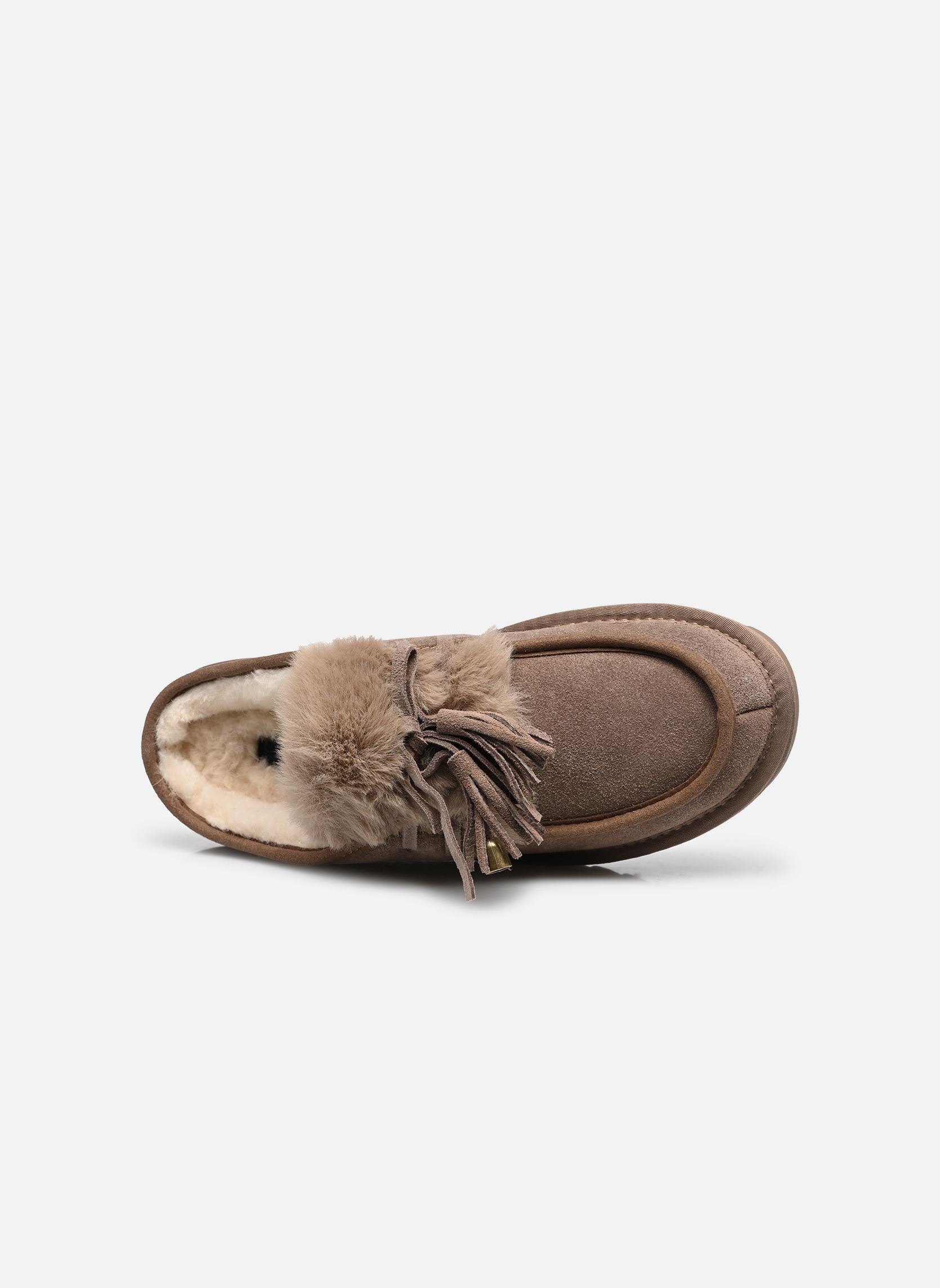 Pantoletten Cow suede sabot damen braun Colors of California Pantoletten Cow suede sabot damen braun TAUPE
