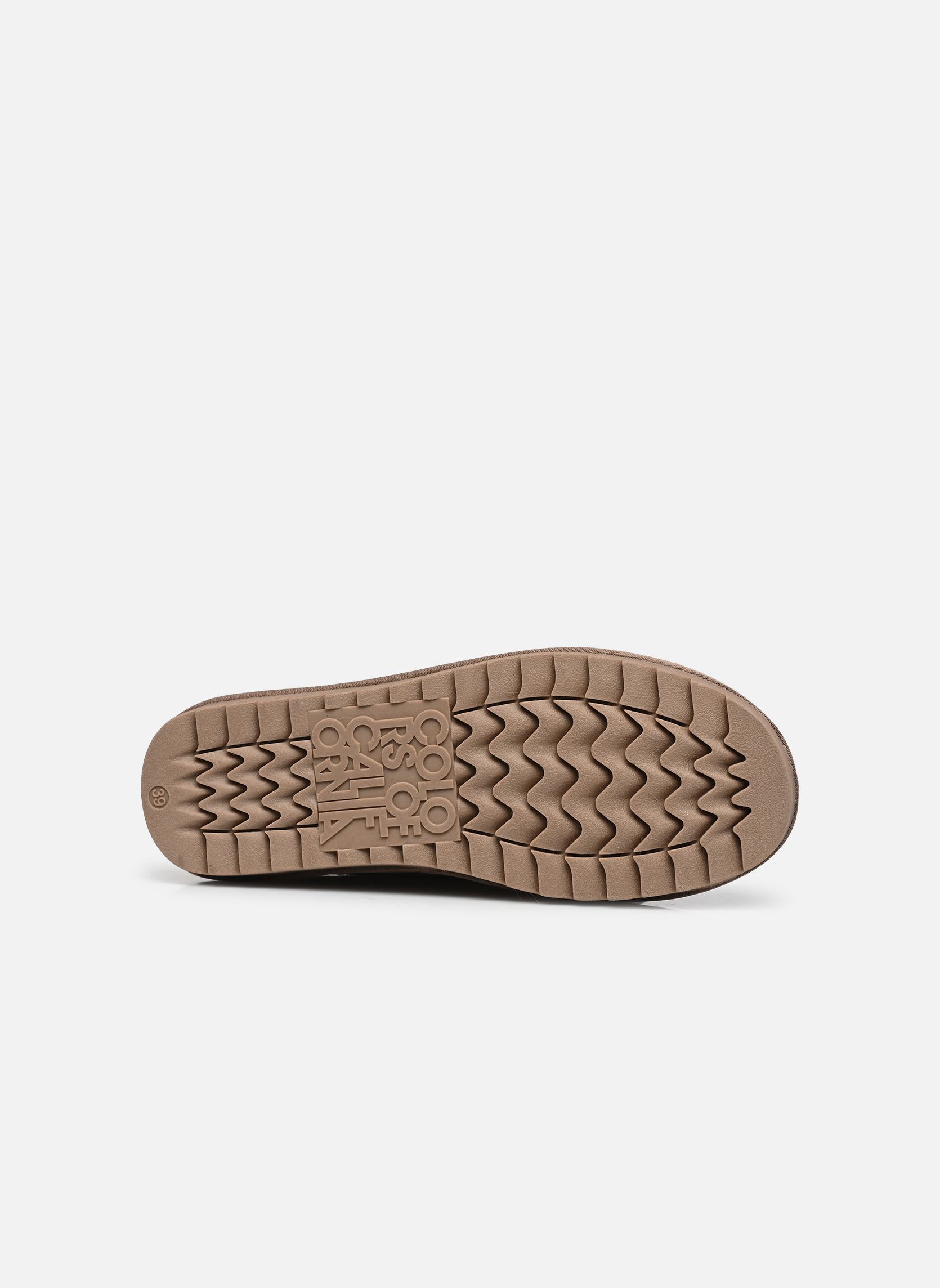 Pantoletten Cow suede sabot damen braun Colors of California Pantoletten Cow suede sabot damen braun TAUPE