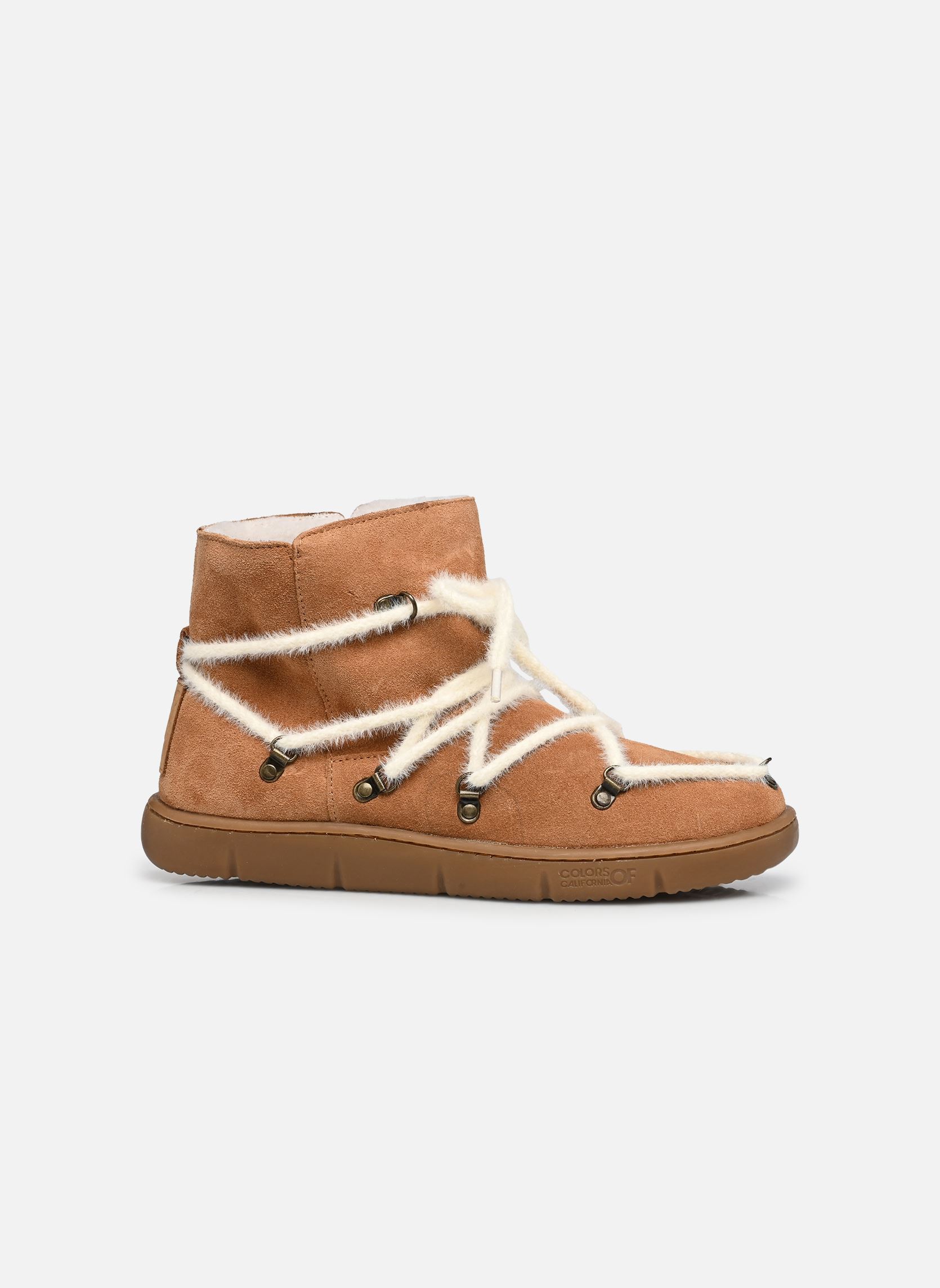 Bottines fourrées Laced hiking boot femme marron Colors of California Bottines fourrées Laced hiking boot femme marron TAN