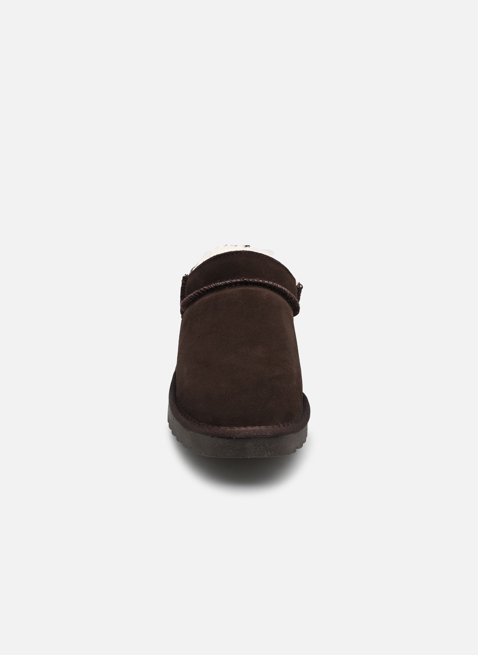 Gevoerde enkellaarsjes Mini boot basic dames bruin Colors of California Gevoerde enkellaarsjes Mini boot basic dames bruin CHOCOLAT