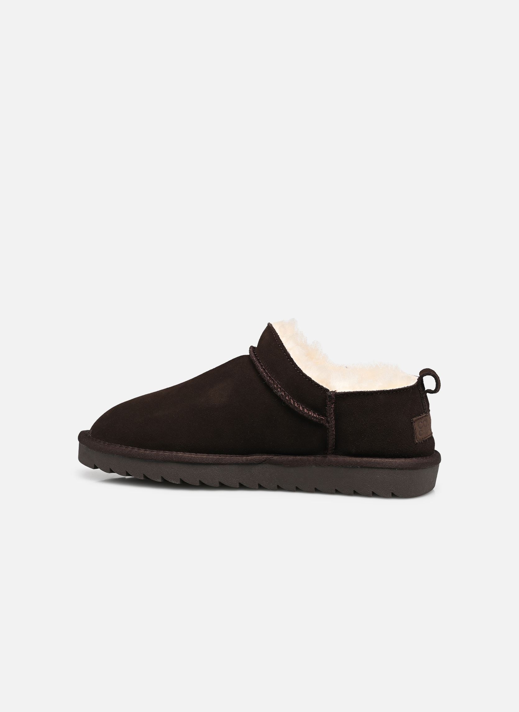 Gevoerde enkellaarsjes Mini boot basic dames bruin Colors of California Gevoerde enkellaarsjes Mini boot basic dames bruin CHOCOLAT