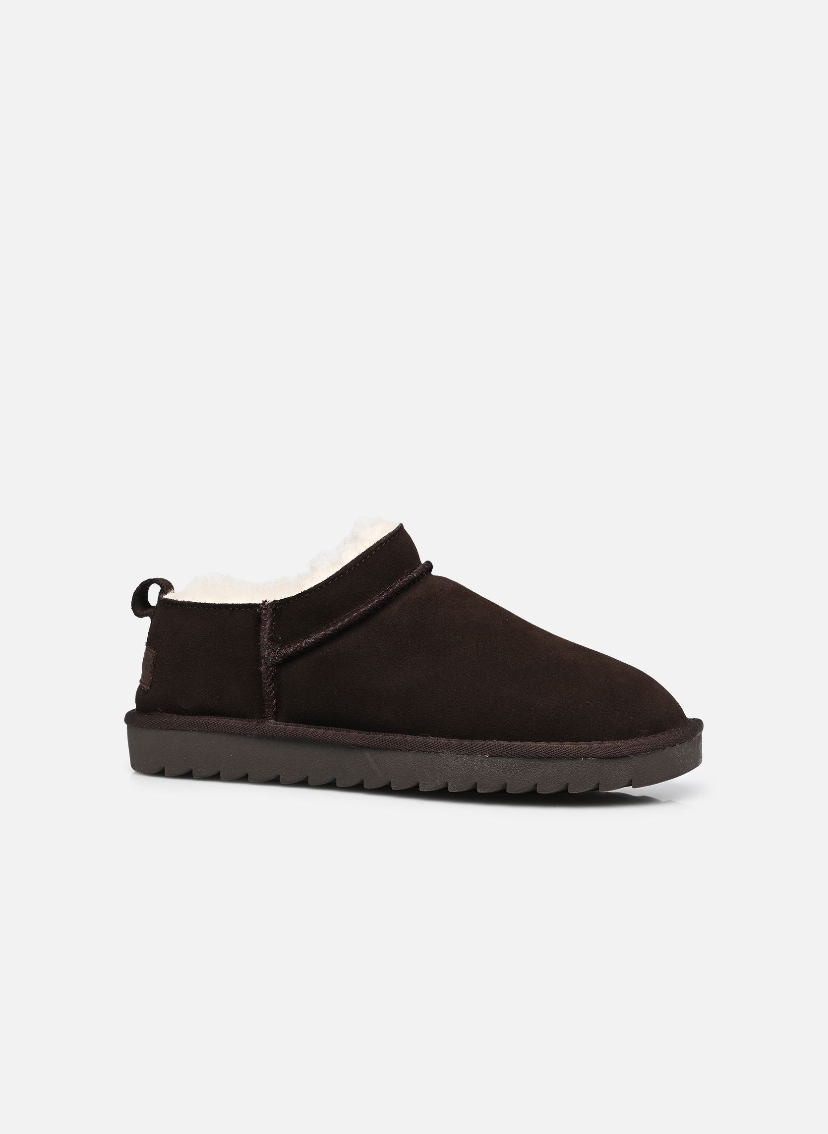 Gevoerde enkellaarsjes Mini boot basic dames bruin Colors of California Gevoerde enkellaarsjes Mini boot basic dames bruin CHOCOLAT