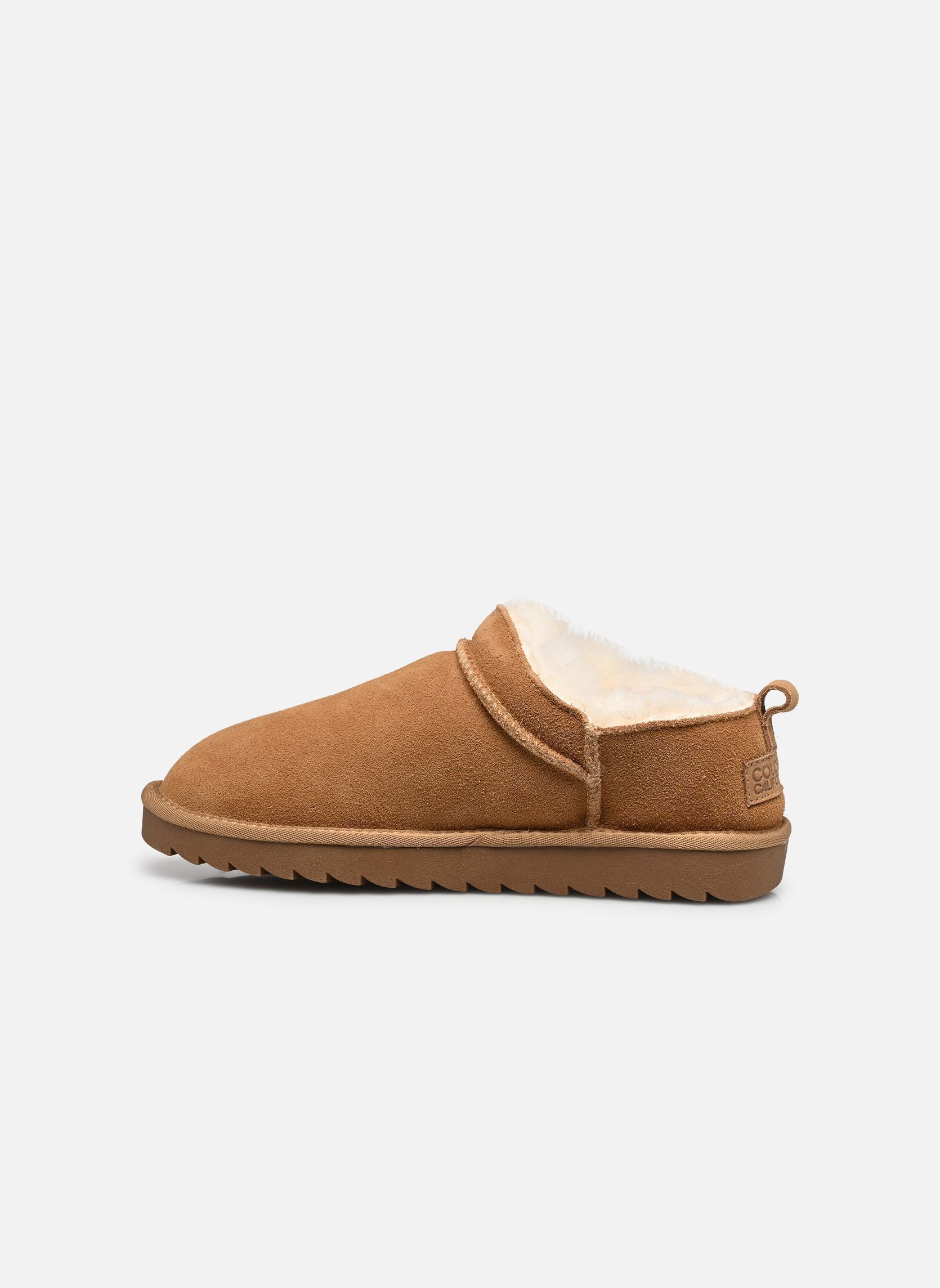 Gevoerde enkellaarsjes Mini boot basic dames bruin Colors of California Gevoerde enkellaarsjes Mini boot basic dames bruin TAN