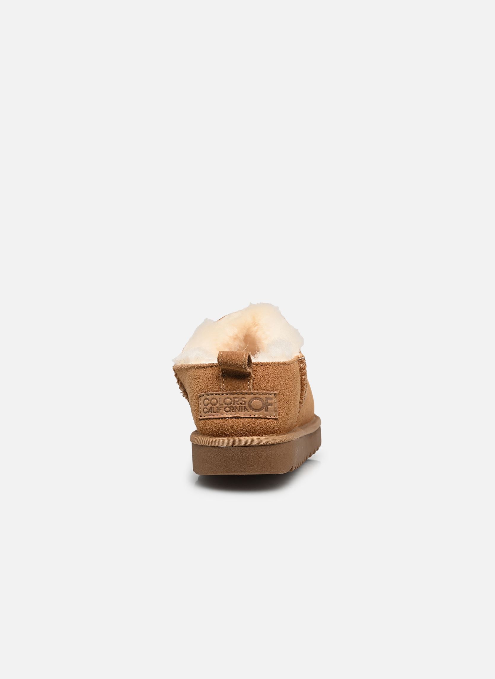 Gevoerde enkellaarsjes Mini boot basic dames bruin Colors of California Gevoerde enkellaarsjes Mini boot basic dames bruin TAN