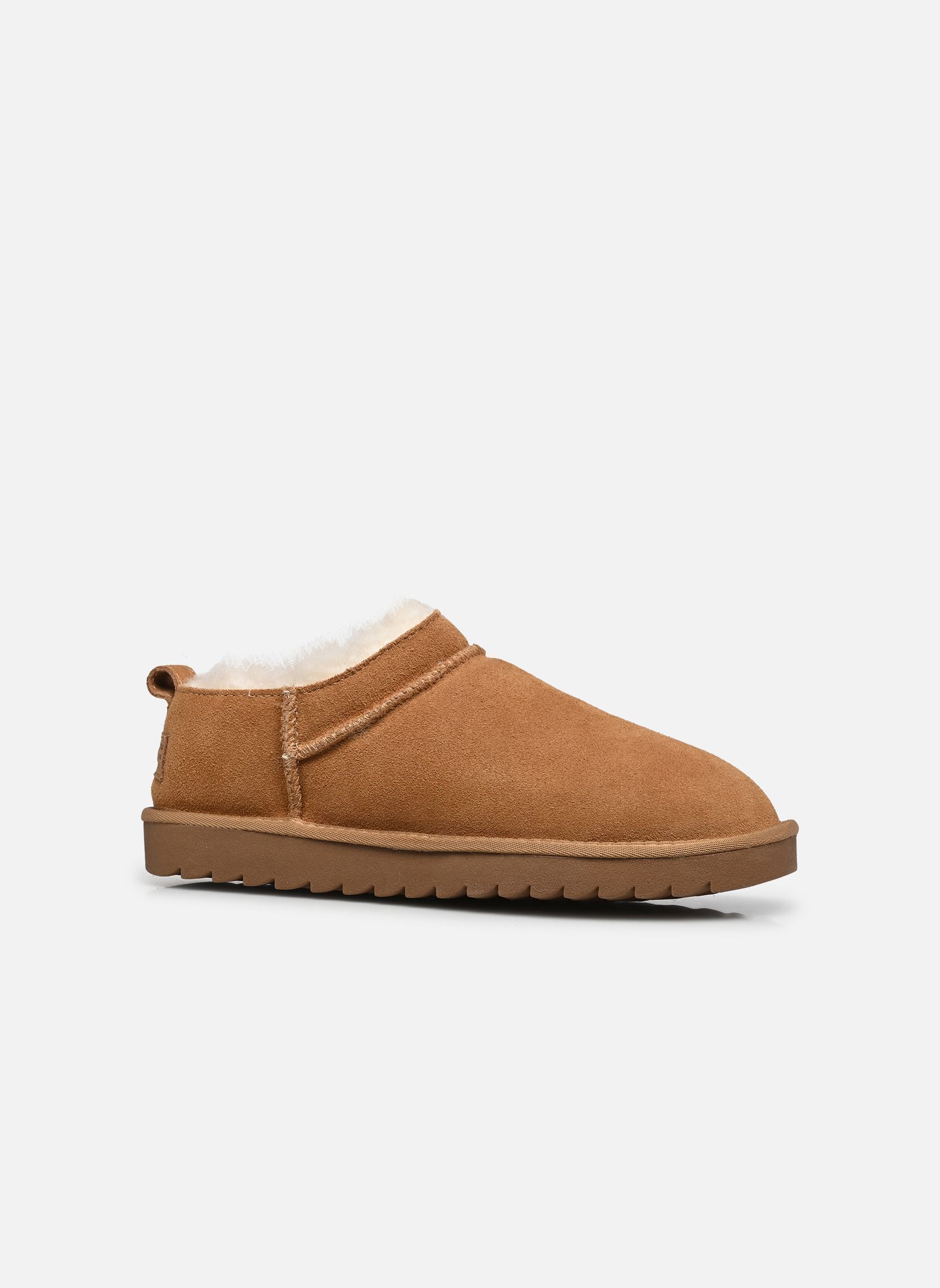 Gevoerde enkellaarsjes Mini boot basic dames bruin Colors of California Gevoerde enkellaarsjes Mini boot basic dames bruin TAN
