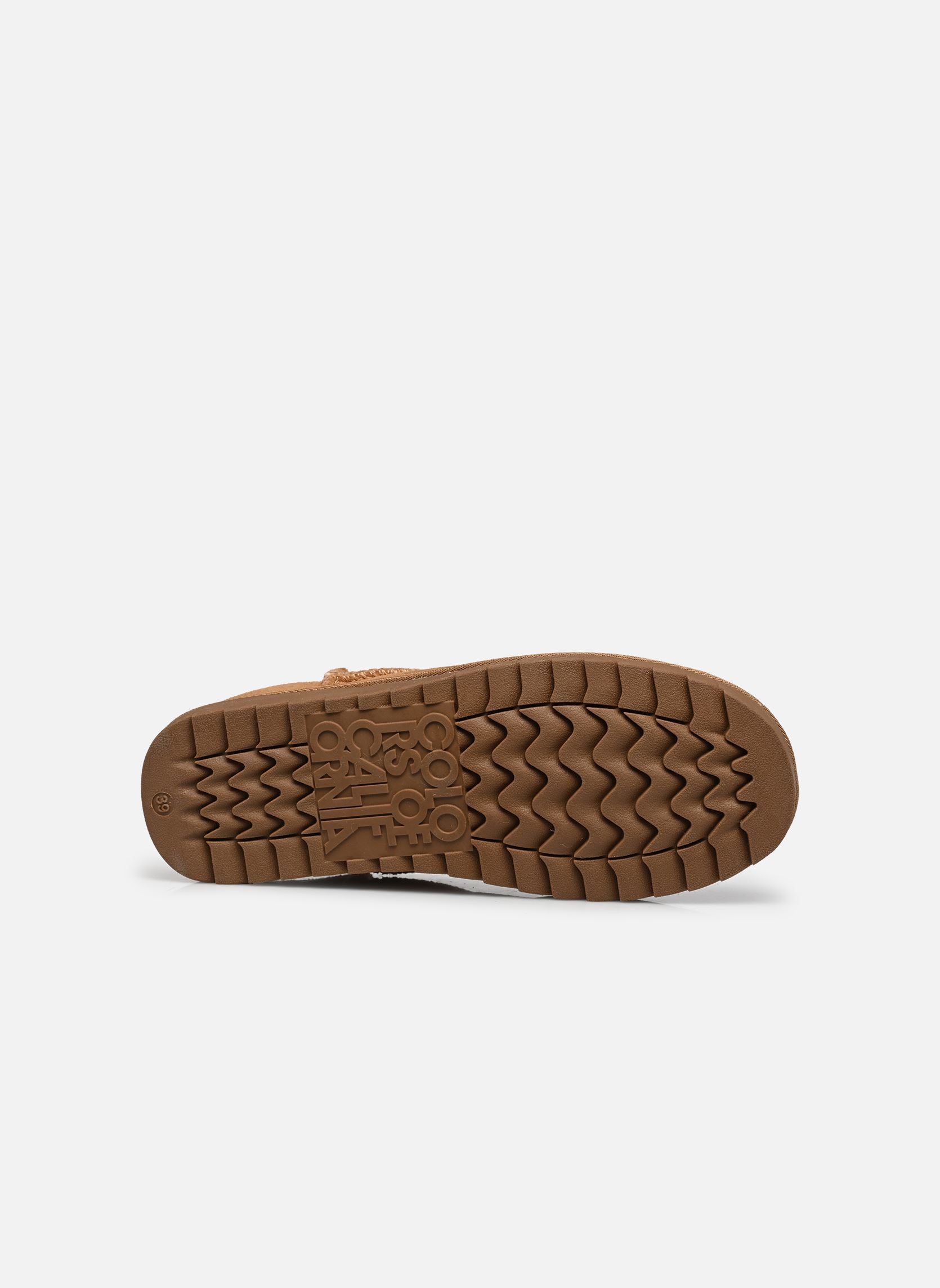 Gevoerde enkellaarsjes Mini boot basic dames bruin Colors of California Gevoerde enkellaarsjes Mini boot basic dames bruin TAN