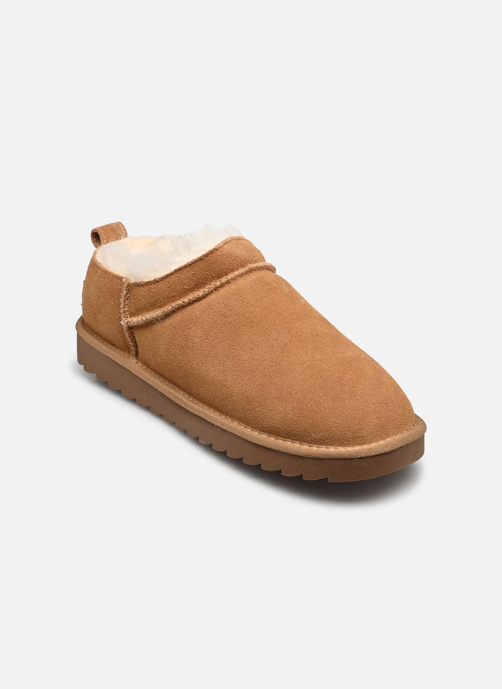 Gevoerde enkellaarsjes Mini boot basic dames bruin Colors of California Gevoerde enkellaarsjes Mini boot basic dames bruin TAN