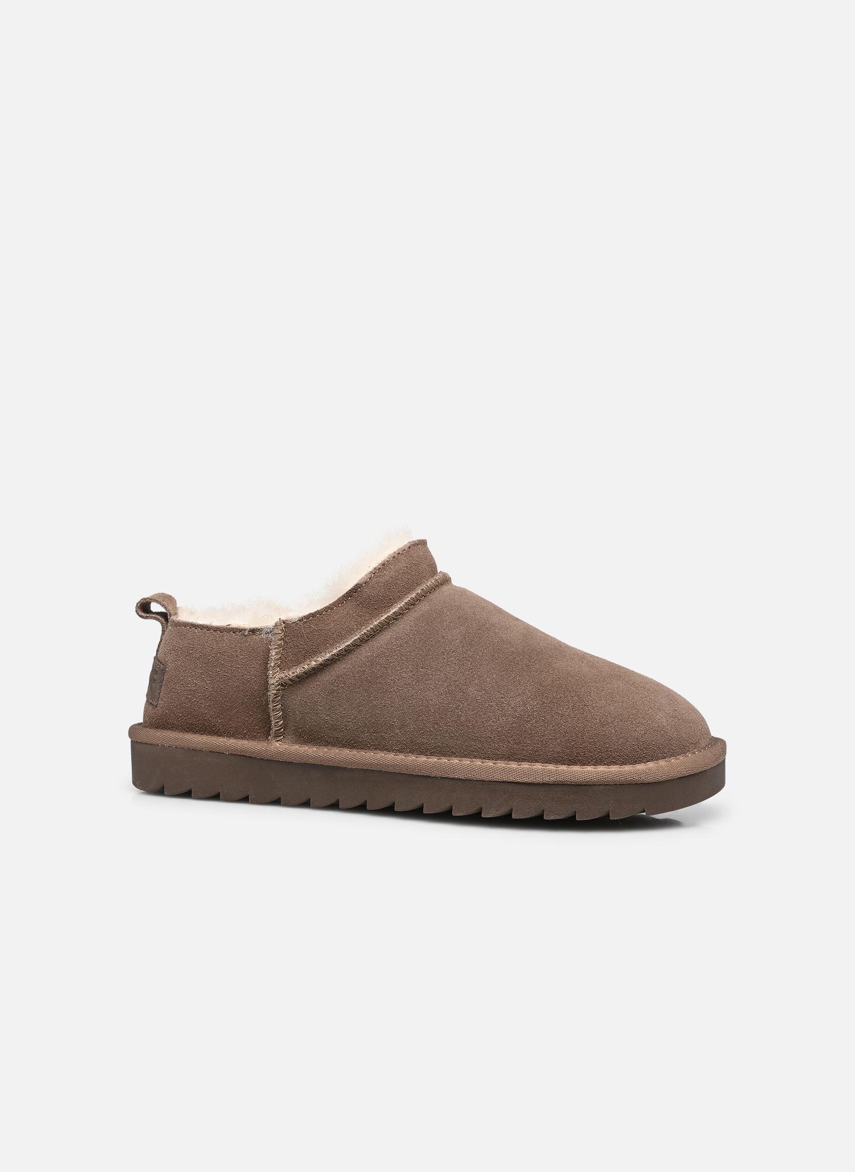 Gevoerde enkellaarsjes Mini boot basic dames bruin Colors of California Gevoerde enkellaarsjes Mini boot basic dames bruin TAUPE
