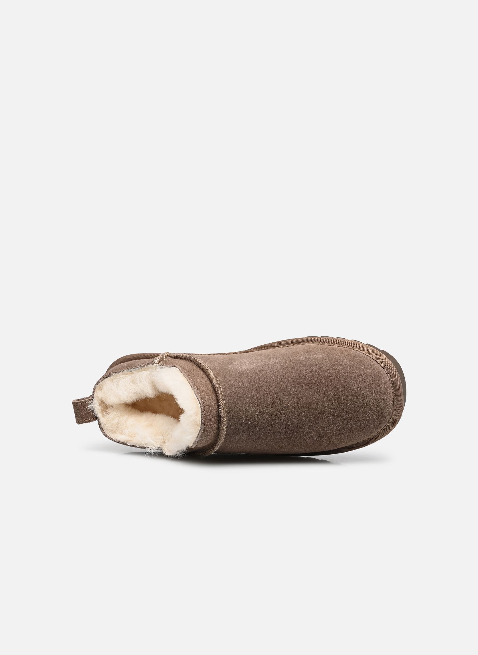 Gevoerde enkellaarsjes Mini boot basic dames bruin Colors of California Gevoerde enkellaarsjes Mini boot basic dames bruin TAUPE