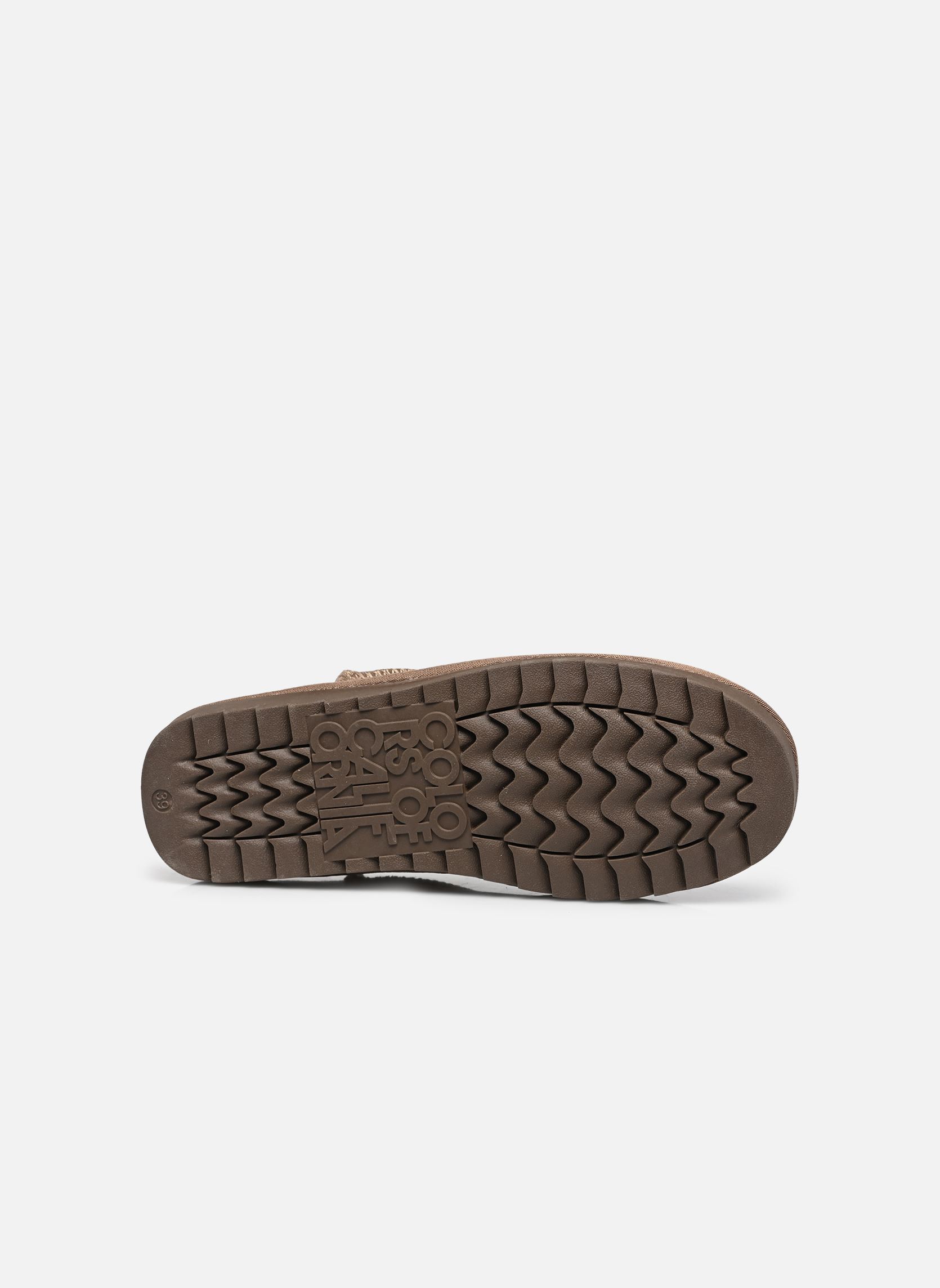 Gevoerde enkellaarsjes Mini boot basic dames bruin Colors of California Gevoerde enkellaarsjes Mini boot basic dames bruin TAUPE