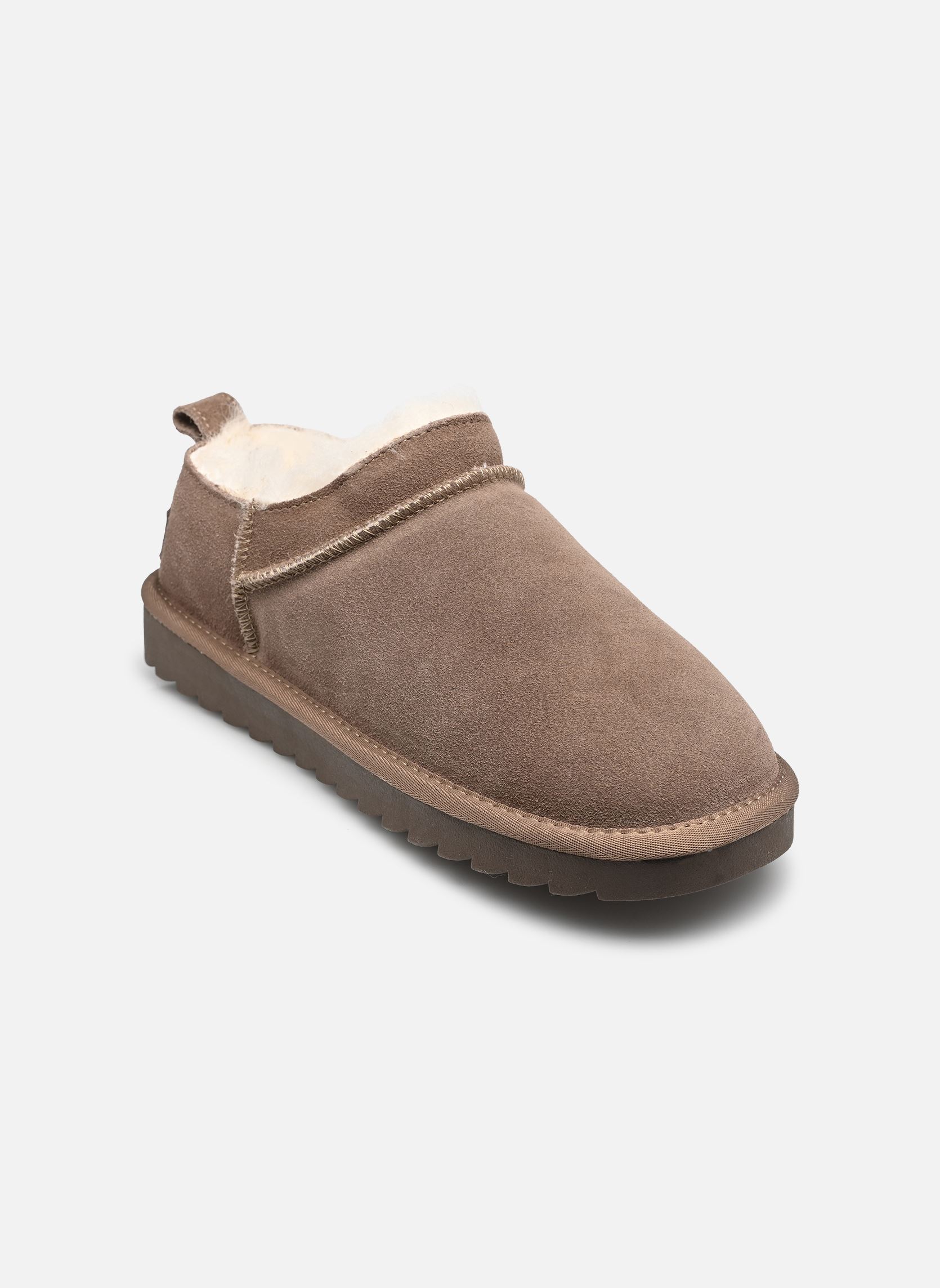 Gevoerde enkellaarsjes Mini boot basic dames bruin Colors of California Gevoerde enkellaarsjes Mini boot basic dames bruin TAUPE
