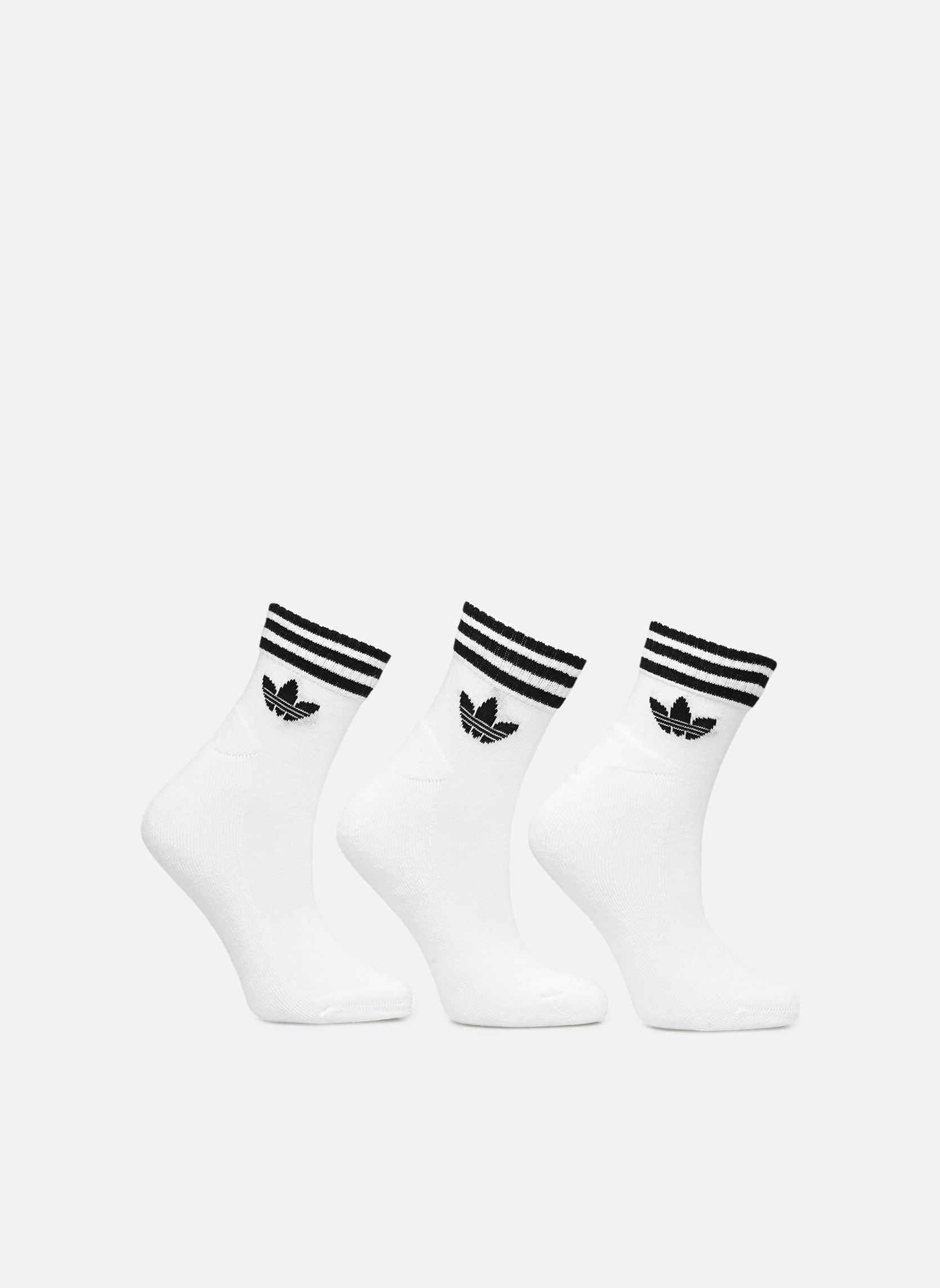 Chaussettes 3S ANKLE S 3P blanc adidas originals Chaussettes 3S ANKLE S 3P blanc WHITE
