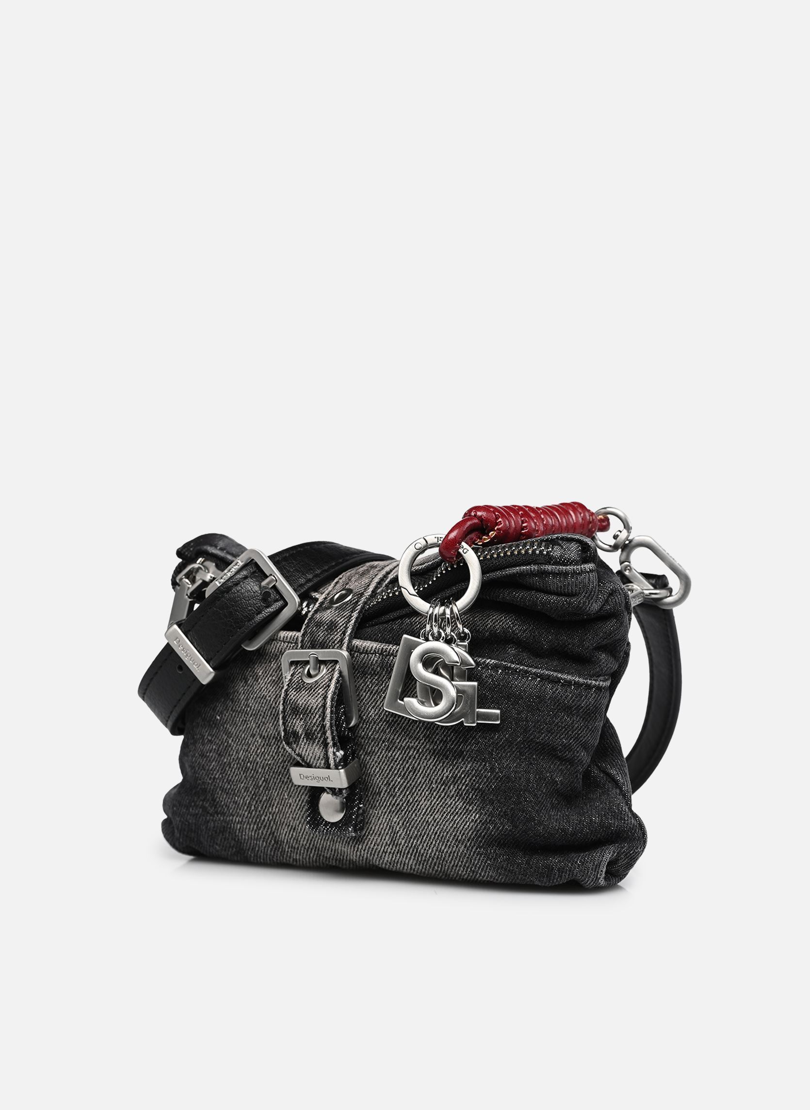Sacs Sac HALF LOGO femme gris Desigual Sacs Sac HALF LOGO femme gris DENIM DARK GREY