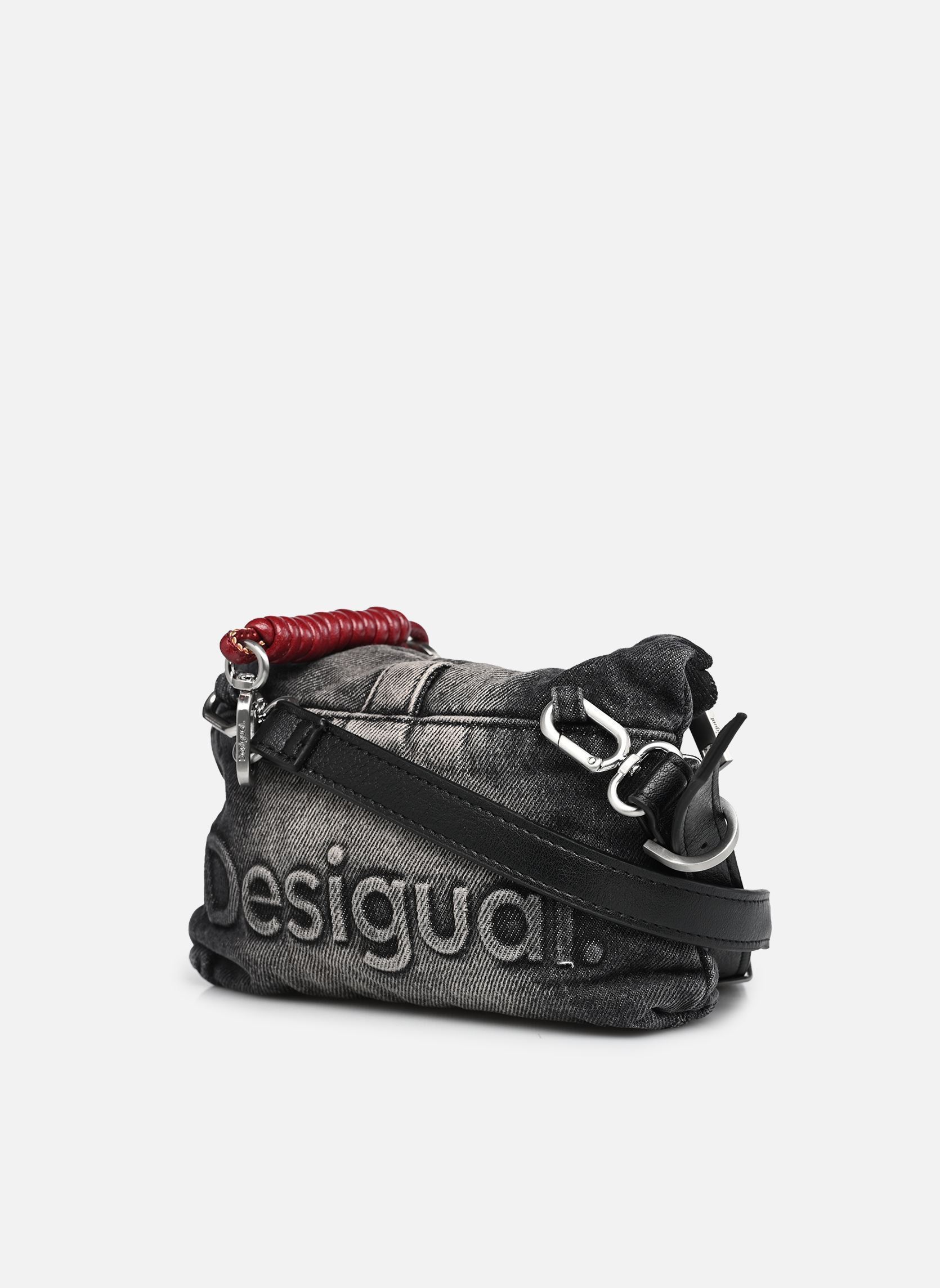 Sacs Sac HALF LOGO femme gris Desigual Sacs Sac HALF LOGO femme gris DENIM DARK GREY