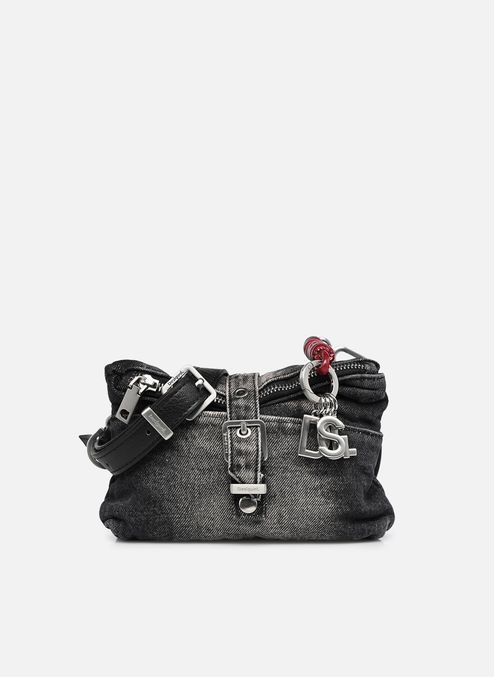Sacs Sac HALF LOGO femme gris Desigual Sacs Sac HALF LOGO femme gris DENIM DARK GREY