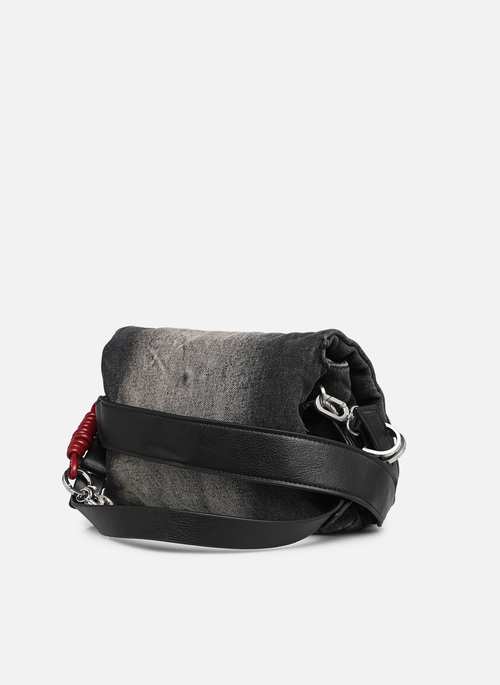 Sacs bandoulière Sac HALF LOGO D femme gris Desigual Sacs bandoulière Sac HALF LOGO D femme gris DENIM DARK GREY