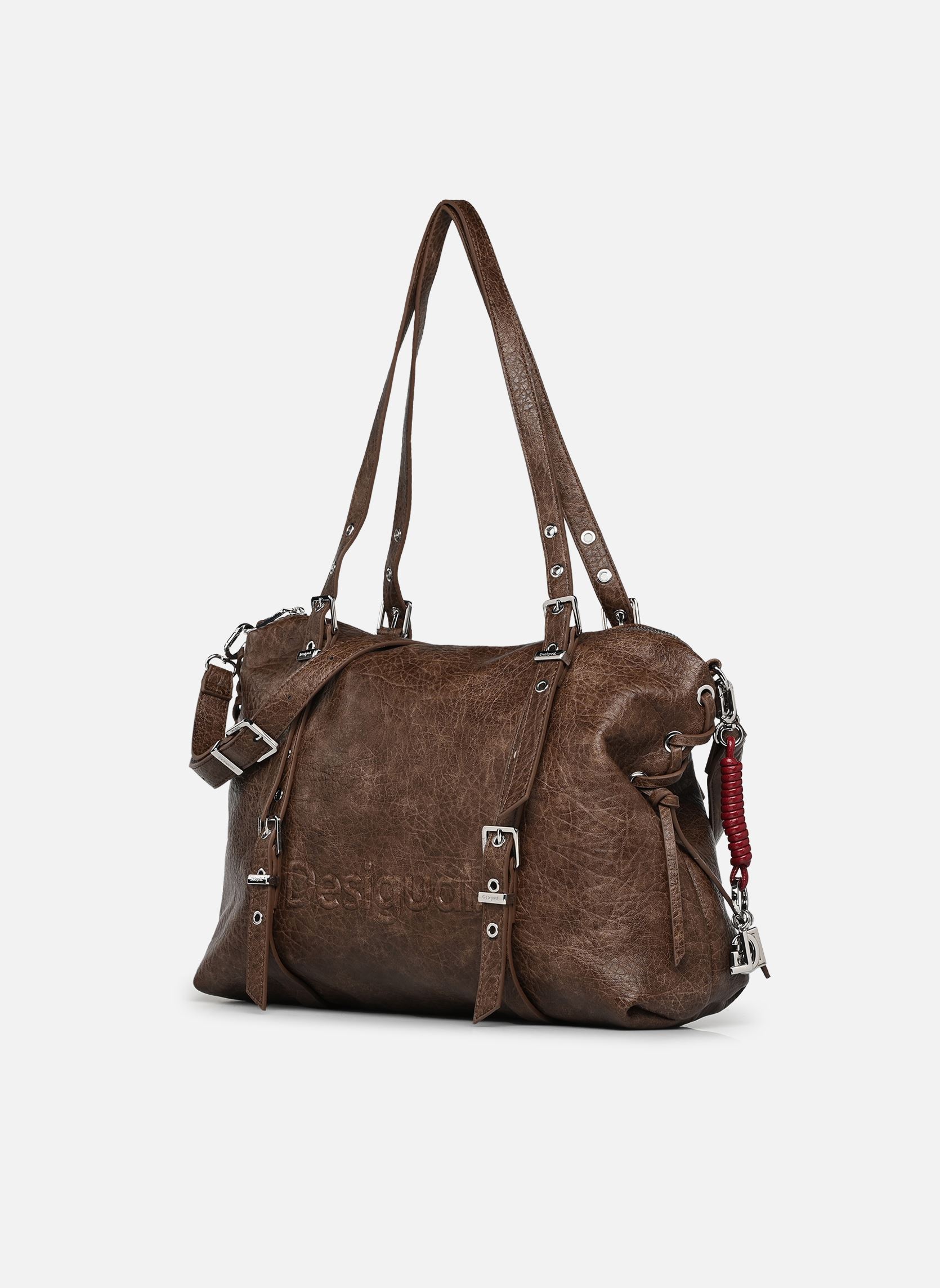 Cabas Sac HALF LOGO LANUZA femme marron Desigual Cabas Sac HALF LOGO LANUZA femme marron DARK BROWN