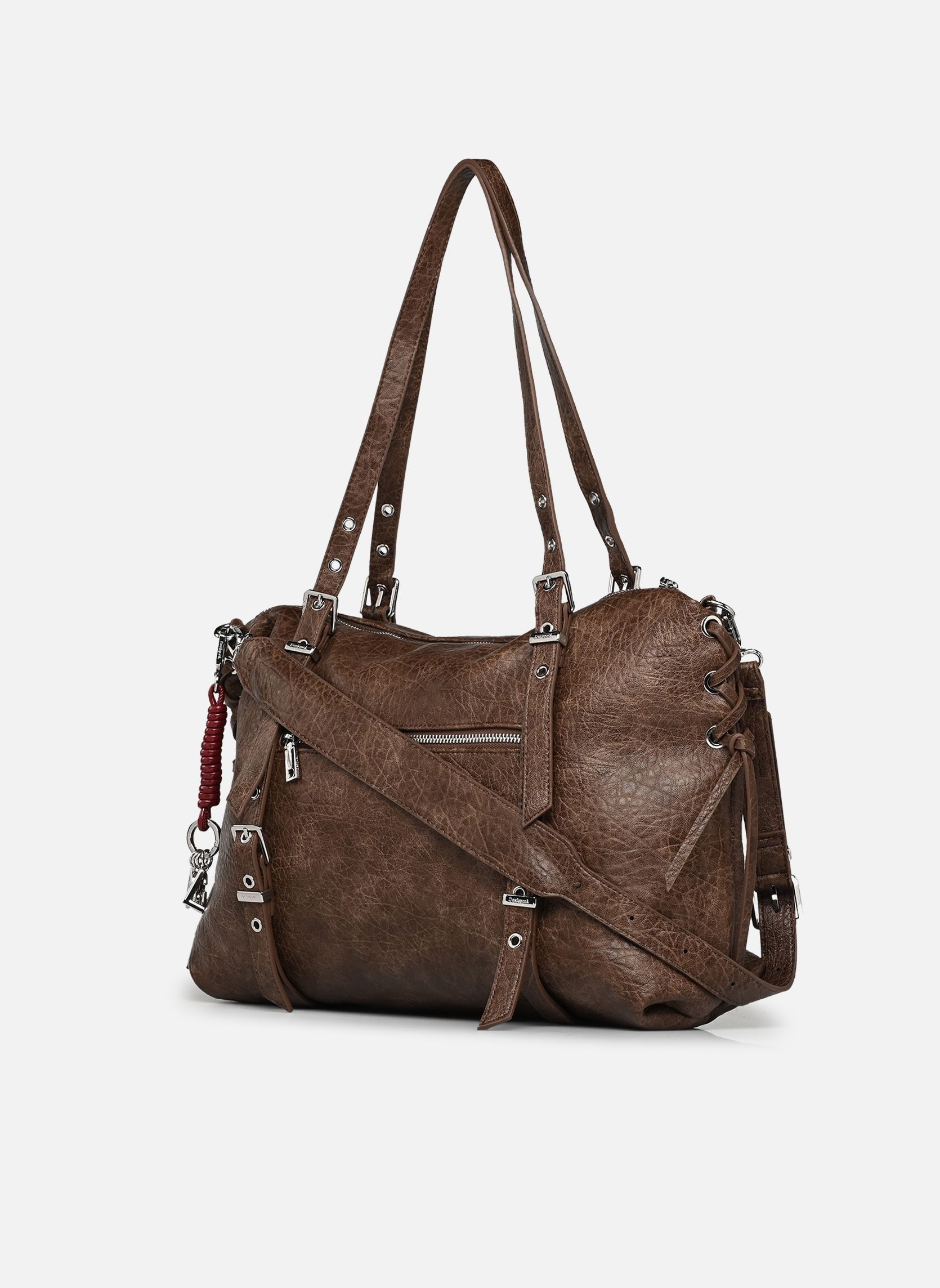 Cabas Sac HALF LOGO LANUZA femme marron Desigual Cabas Sac HALF LOGO LANUZA femme marron DARK BROWN