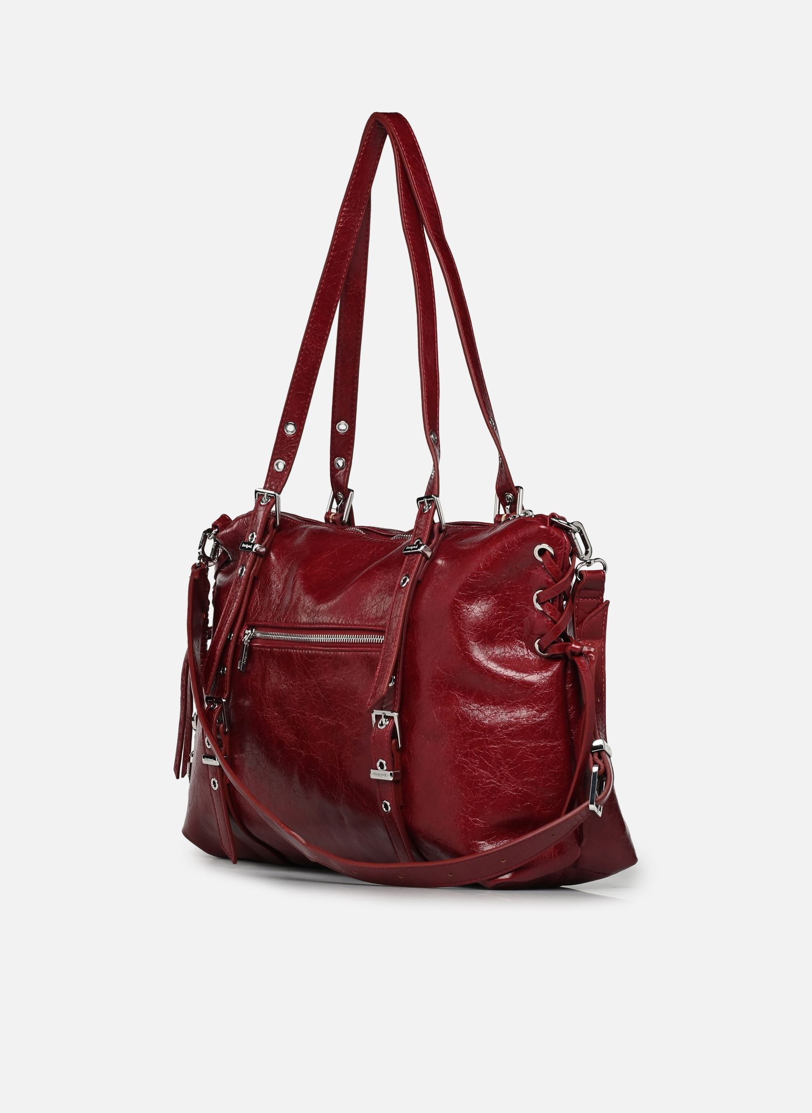 Cabas Sac HALF LOGO LANUZA GRA femme rouge Desigual Cabas Sac HALF LOGO LANUZA GRA femme rouge GARNET