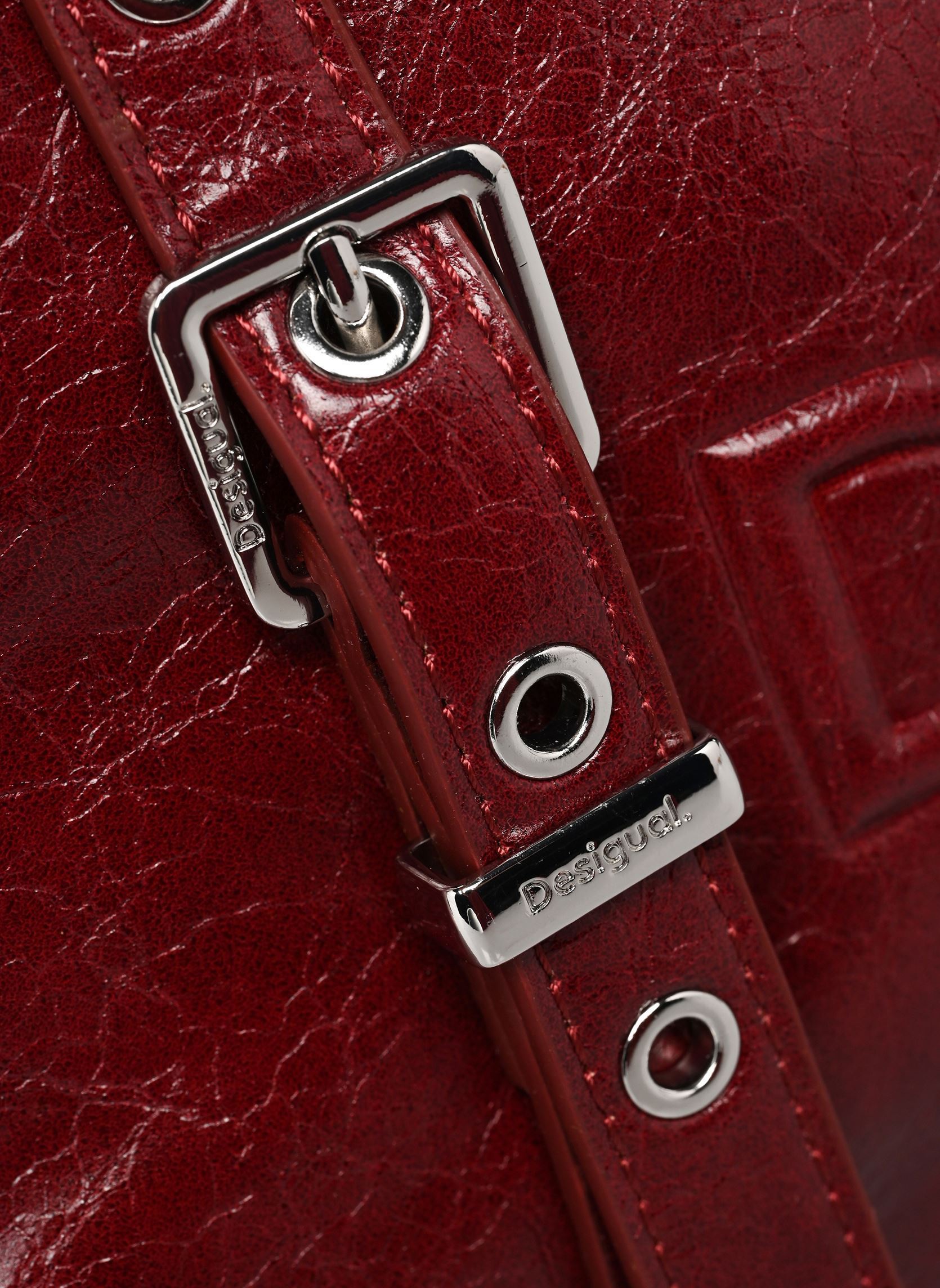 Cabas Sac HALF LOGO LANUZA GRA femme rouge Desigual Cabas Sac HALF LOGO LANUZA GRA femme rouge GARNET