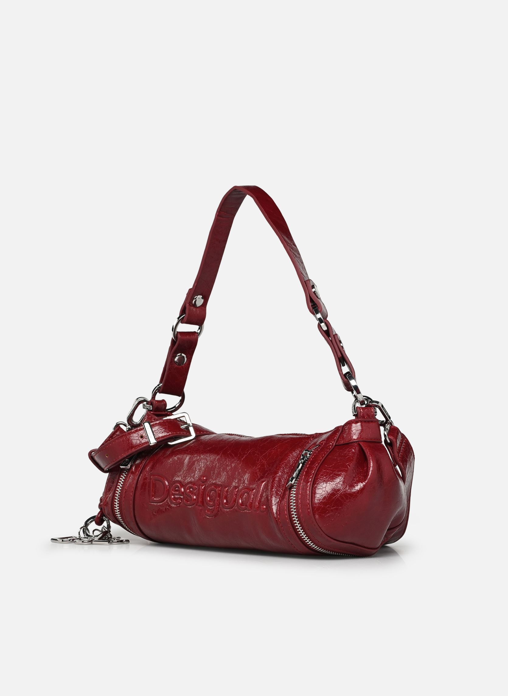 Sacs Sac HALF LOGO ZARAUZ NF femme rouge Desigual Sacs Sac HALF LOGO ZARAUZ NF femme rouge GARNET