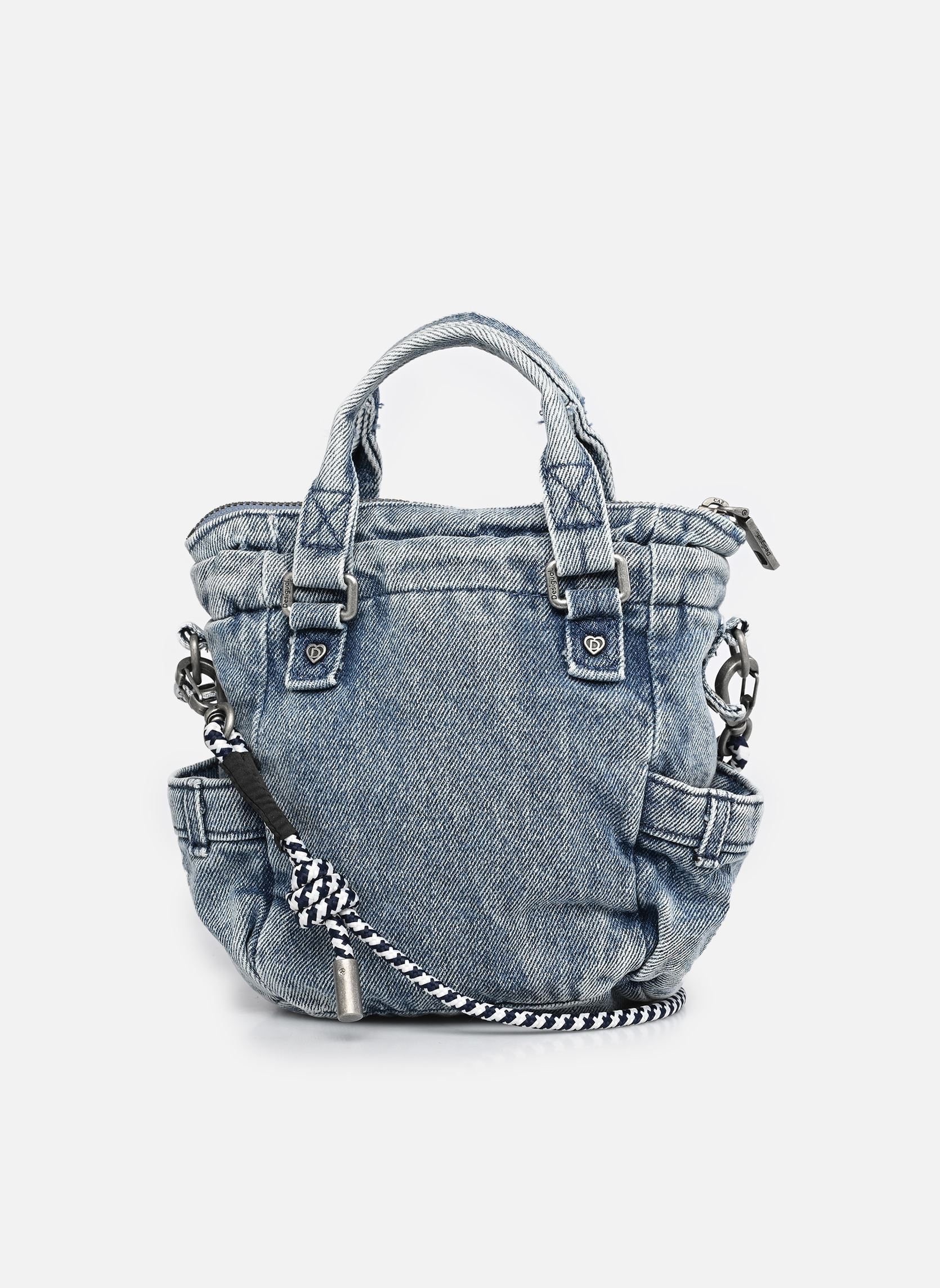 Sacs bandoulière Sac JACKDENIM GLOBE femme bleu Desigual Sacs bandoulière Sac JACKDENIM GLOBE femme bleu DENIM RAW