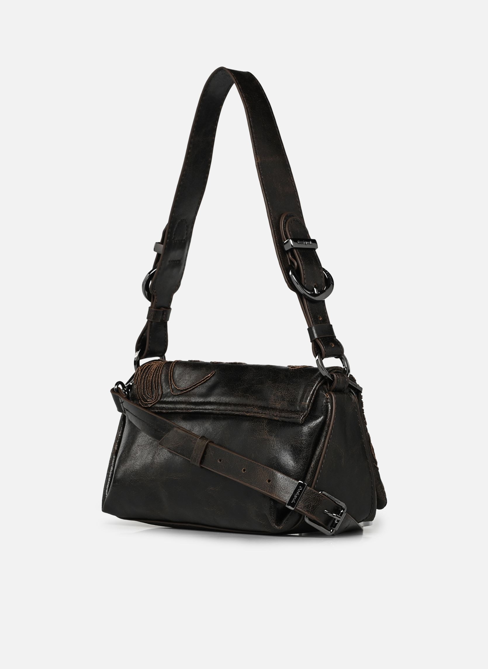 Sacs bandoulière Sac MISTRAL NARON MIN femme marron Desigual Sacs bandoulière Sac MISTRAL NARON MIN femme marron CHOCOLATE