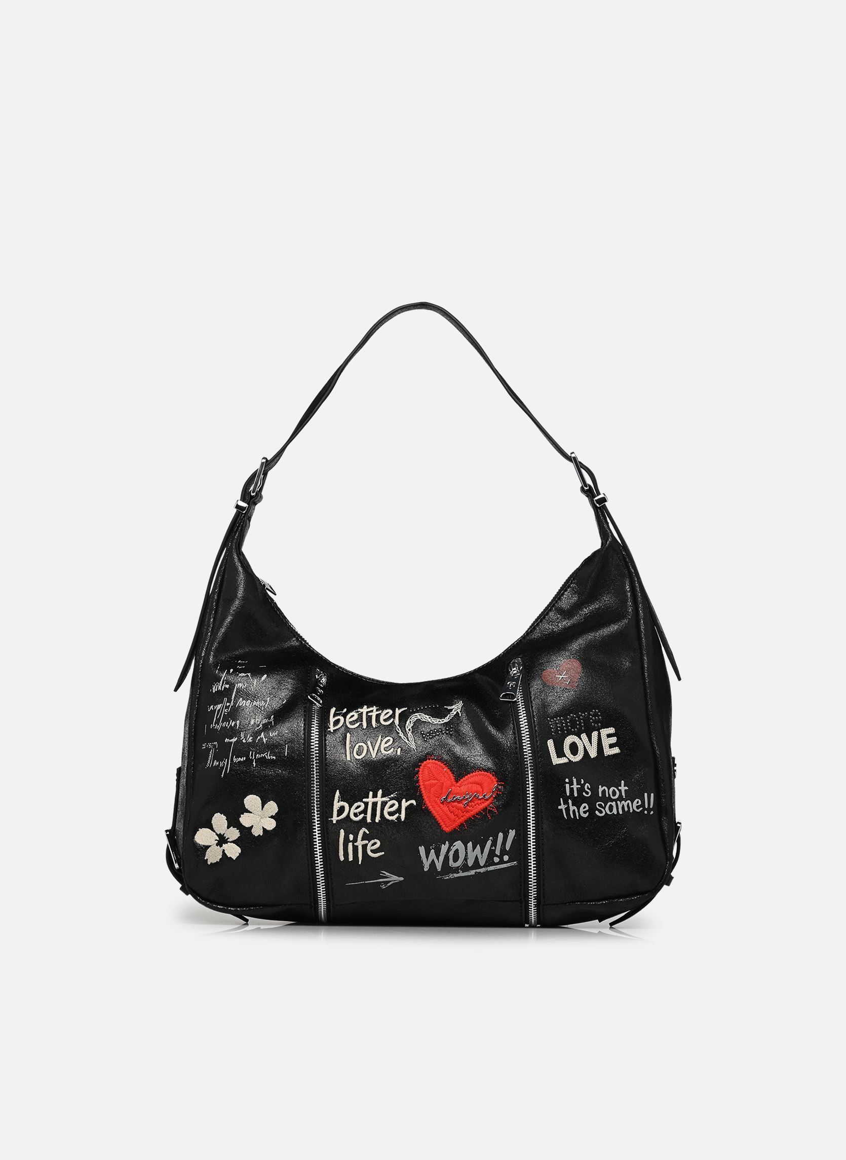 Sacs Sac WOW HEAVEN MAXI femme noir Desigual Sacs Sac WOW HEAVEN MAXI femme noir BLACK