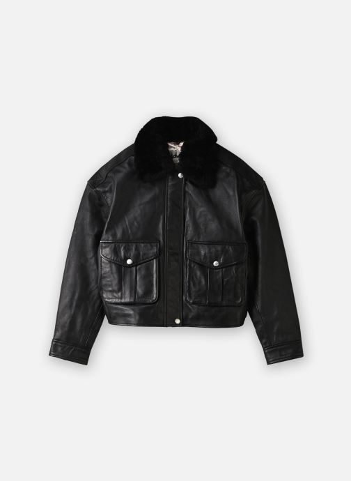 Schott Vestes et manteaux Blouson Aviateur Crop Schott LCWDELIA2 femme noir