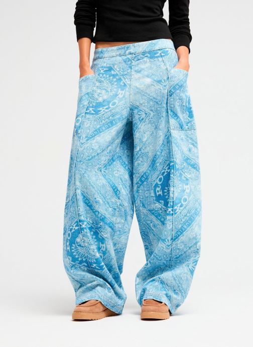 Roxy Pantalons larges Beach Flirt Ban femme bleu