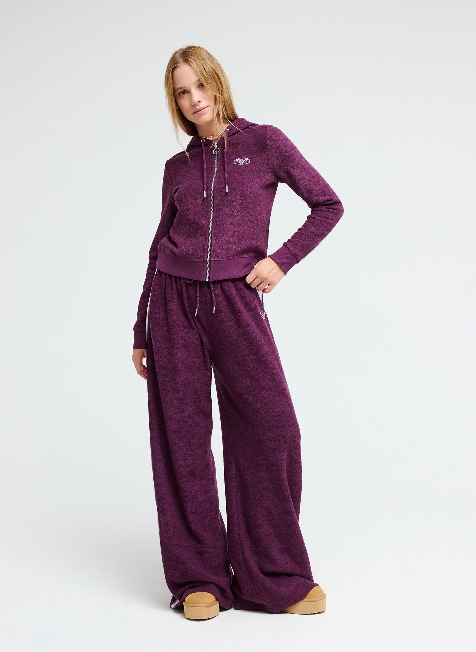 Sweats zippés Beachy Keen Ful femme violet Roxy Sweats zippés Beachy Keen Ful femme violet BLACKBERRY WINE