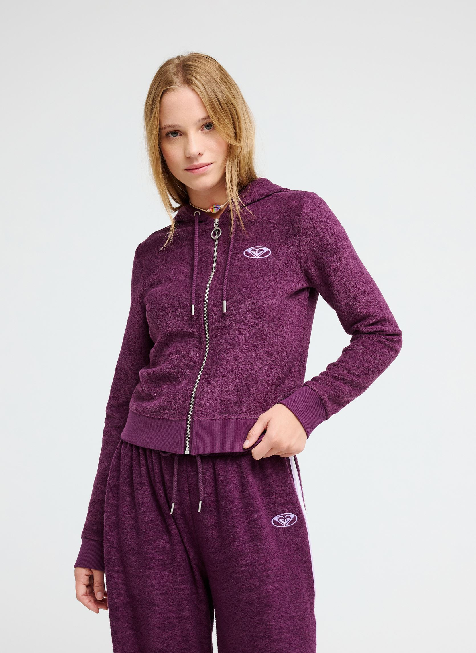 Sweats zippés Beachy Keen Ful femme violet Roxy Sweats zippés Beachy Keen Ful femme violet BLACKBERRY WINE