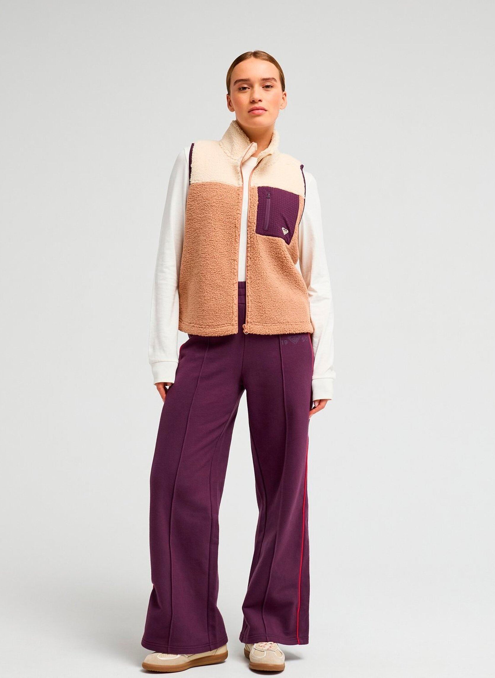 Vestes polaires Boundless femme beige Roxy Vestes polaires Boundless femme beige CAFE AU LAIT