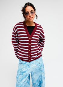 Strickjacken und Westen Deepoceanstripe damen bordeaux Roxy Strickjacken und Westen Deepoceanstripe damen bordeaux BEET RED ALL STAR STRIPE