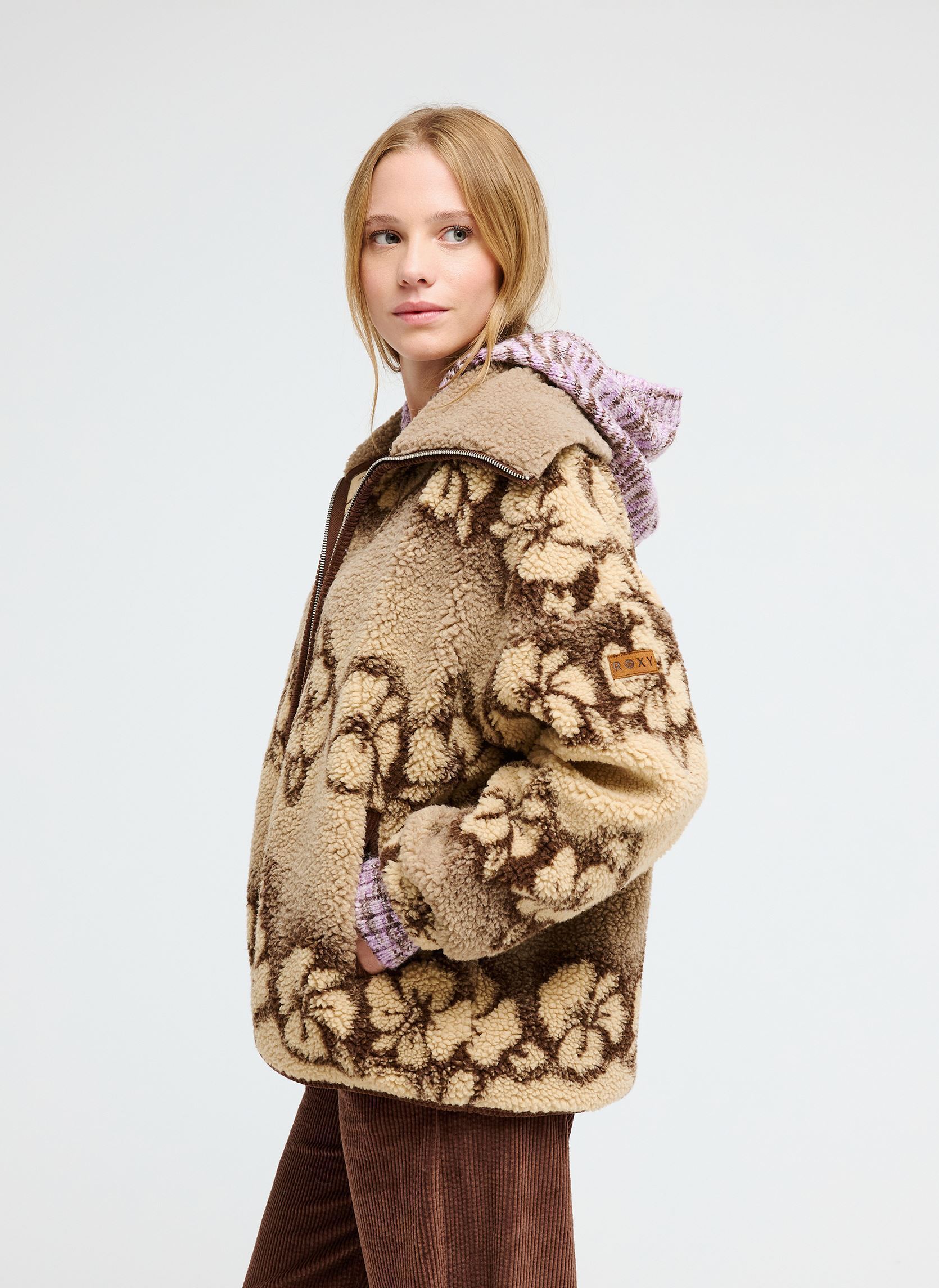 Jacken und Mäntel Feels Like Wint damen braun Roxy Jacken und Mäntel Feels Like Wint damen braun PEEBLE HIBI SHERPA