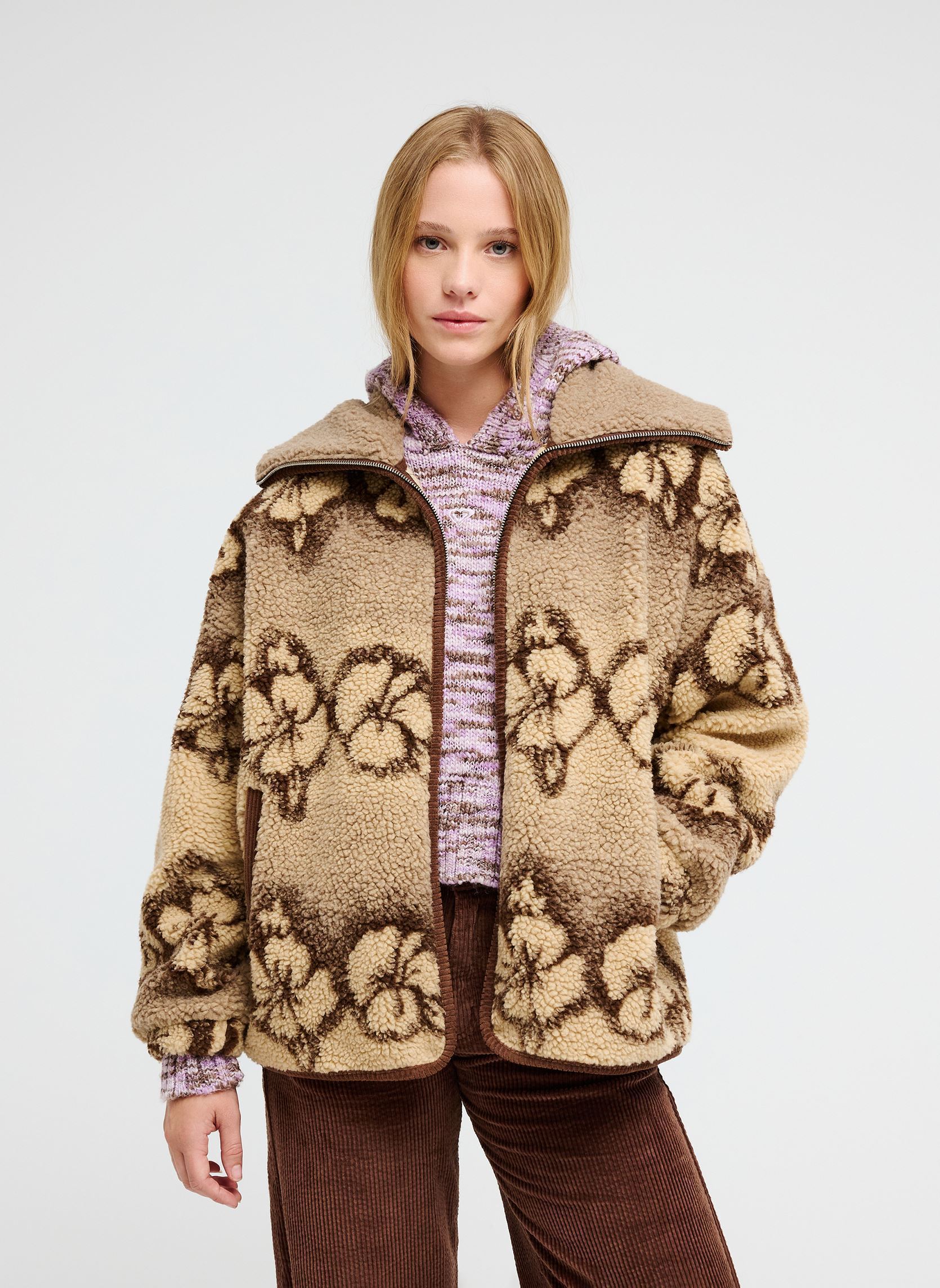 Jacken und Mäntel Feels Like Wint damen braun Roxy Jacken und Mäntel Feels Like Wint damen braun PEEBLE HIBI SHERPA