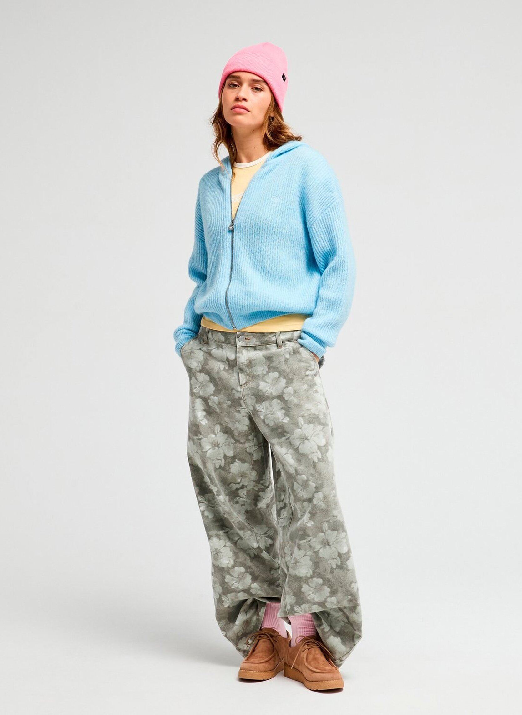 Sweaters met rits Gotothetop dames blauw Roxy Sweaters met rits Gotothetop dames blauw CERULEAN
