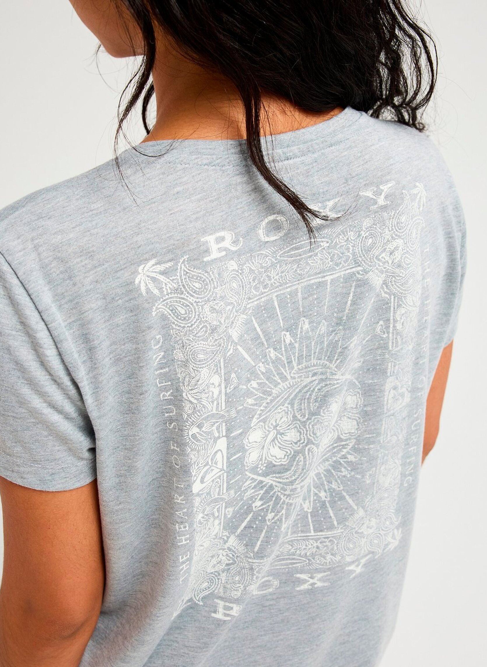 Tee-shirts Laguna Green V femme gris Roxy Tee-shirts Laguna Green V femme gris HEATHER GREY
