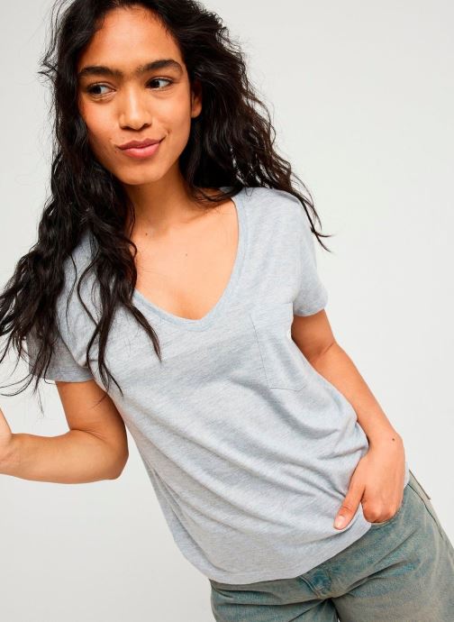 Roxy Tee-shirts Laguna Green V femme gris