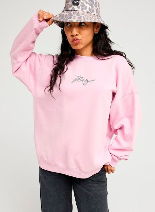 Roxy Sweatshirts Lineup Oversize femme rose