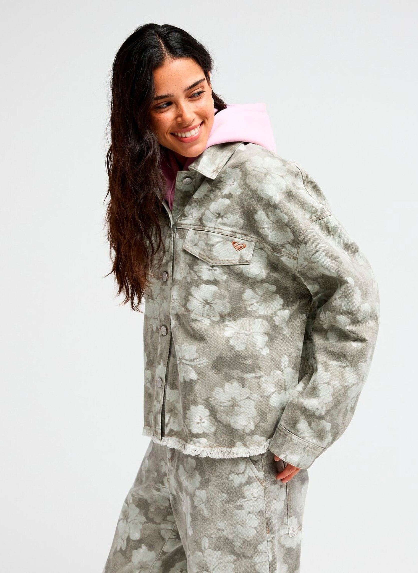 Tops No Training No femme gris Roxy Tops No Training No femme gris OIL GREEN BLURRY