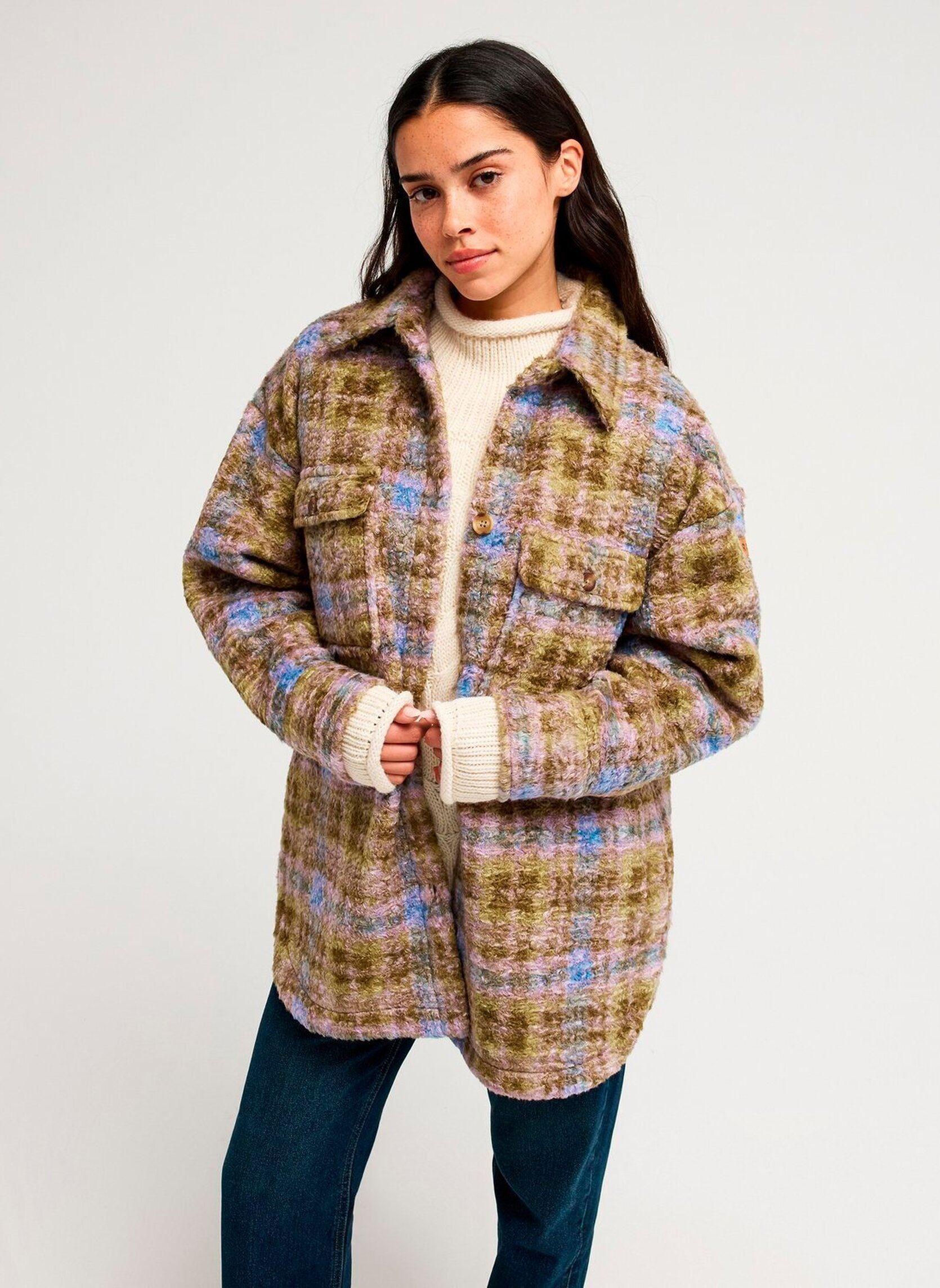 Fleece-Jacken Overandabove damen mehrfarbig Roxy Fleece-Jacken Overandabove damen mehrfarbig OIL GREEN TARTAN PLAID