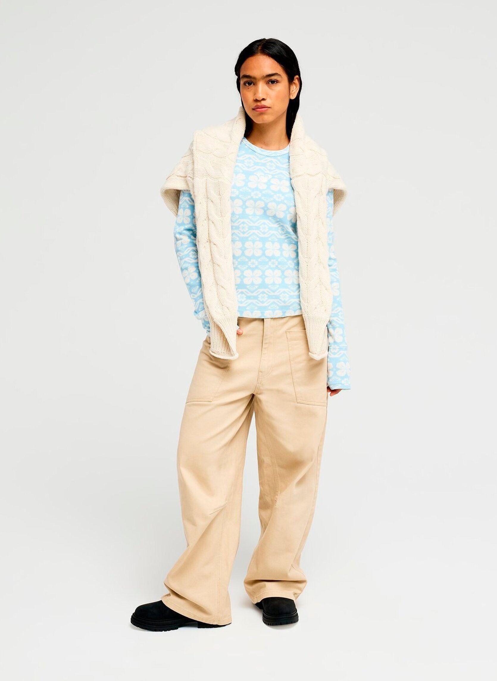 Tops Snowflake Jam dames blauw Roxy Tops Snowflake Jam dames blauw CERULEAN CHALET ALL DAY